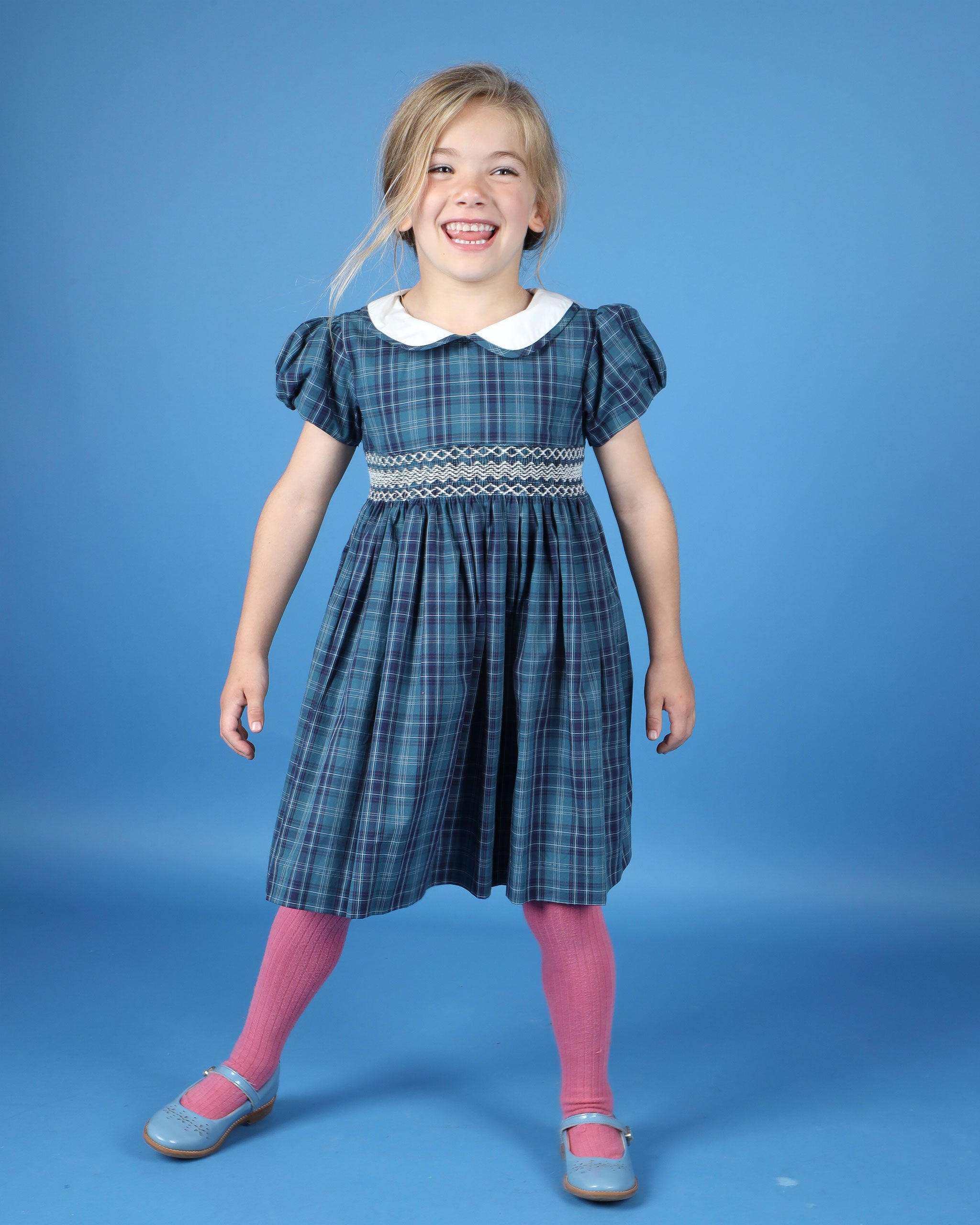 Smocked Girls Dress - Ginny
