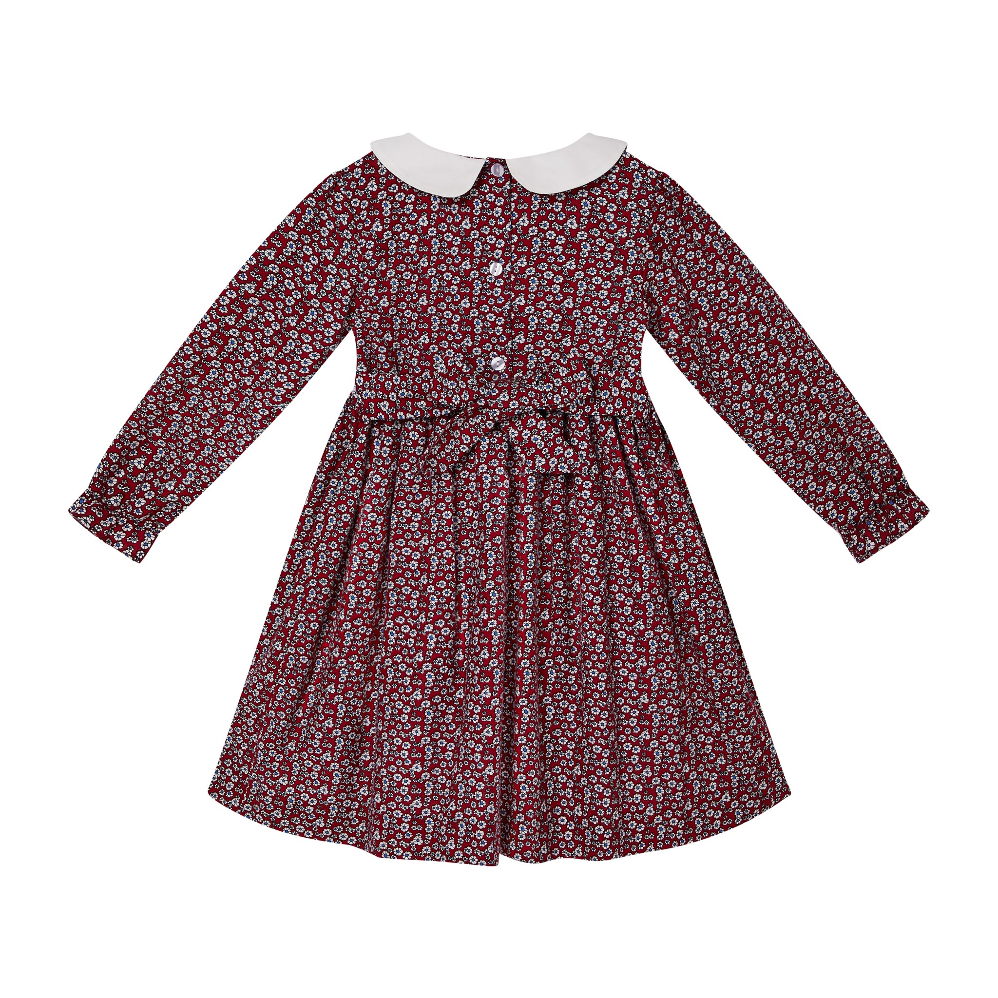 back of smocked dress