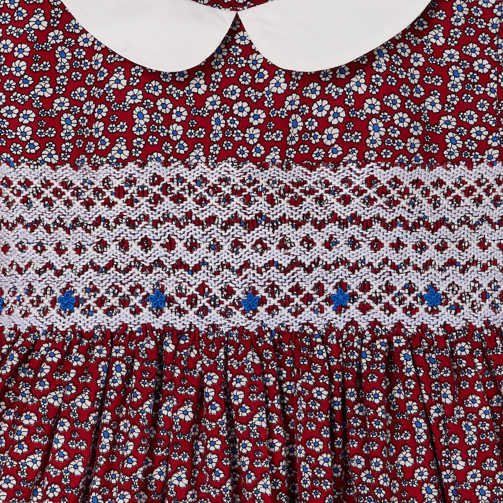 smocking close up