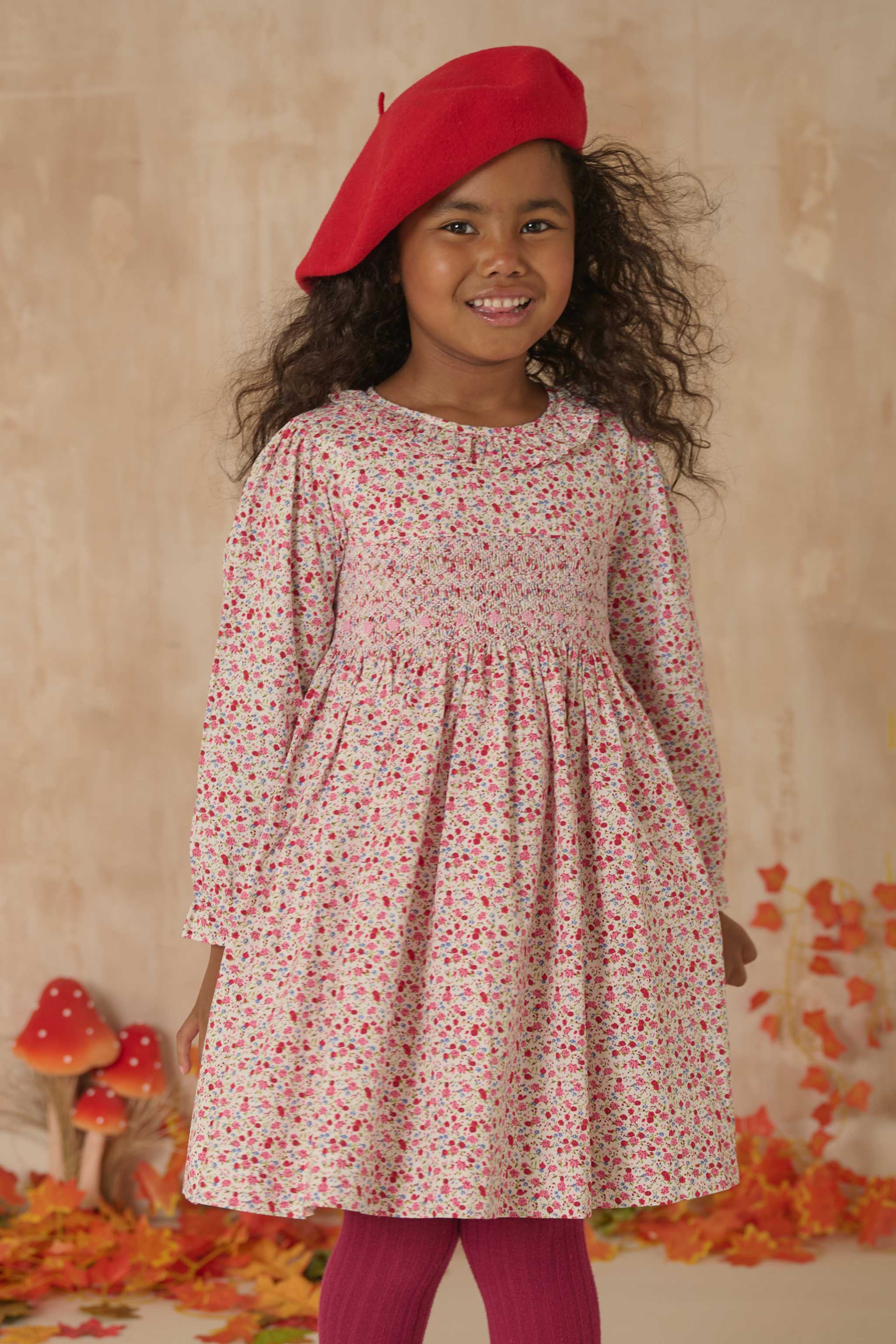 Hand-Smocked Girls Dress - Kendra