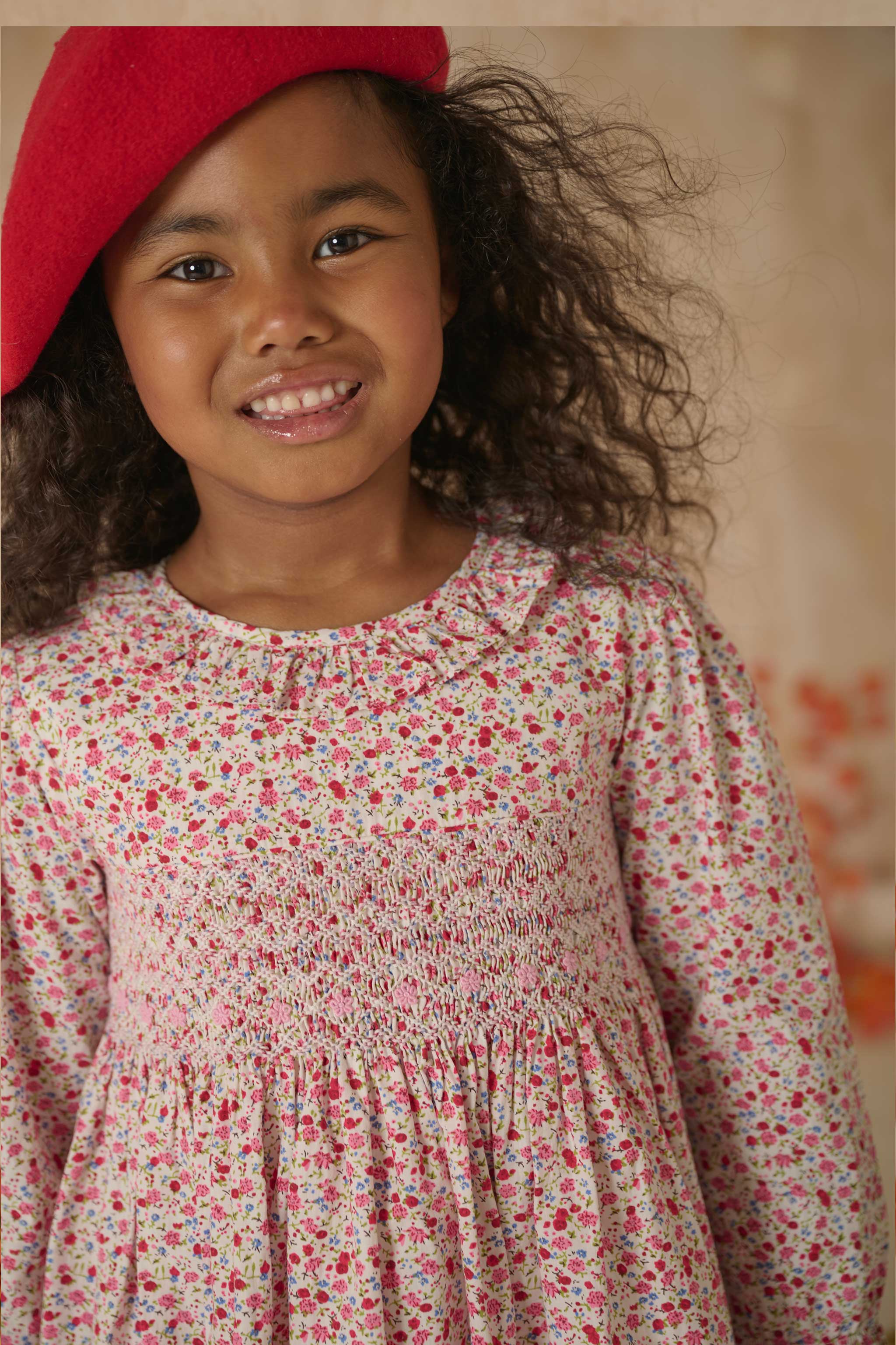 Hand-Smocked Girls Dress - Kendra