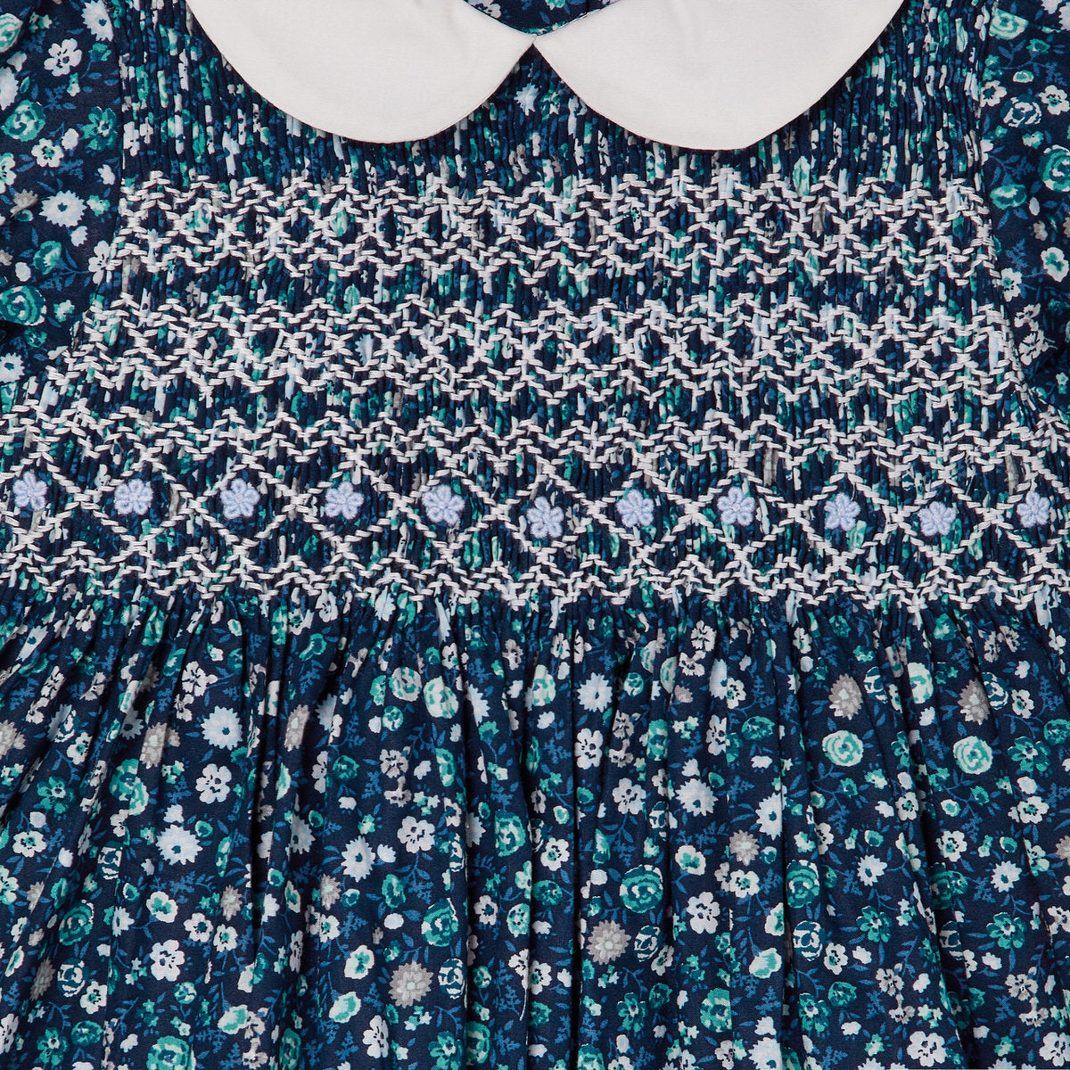 Hand-Smocked Baby Dress -LARA