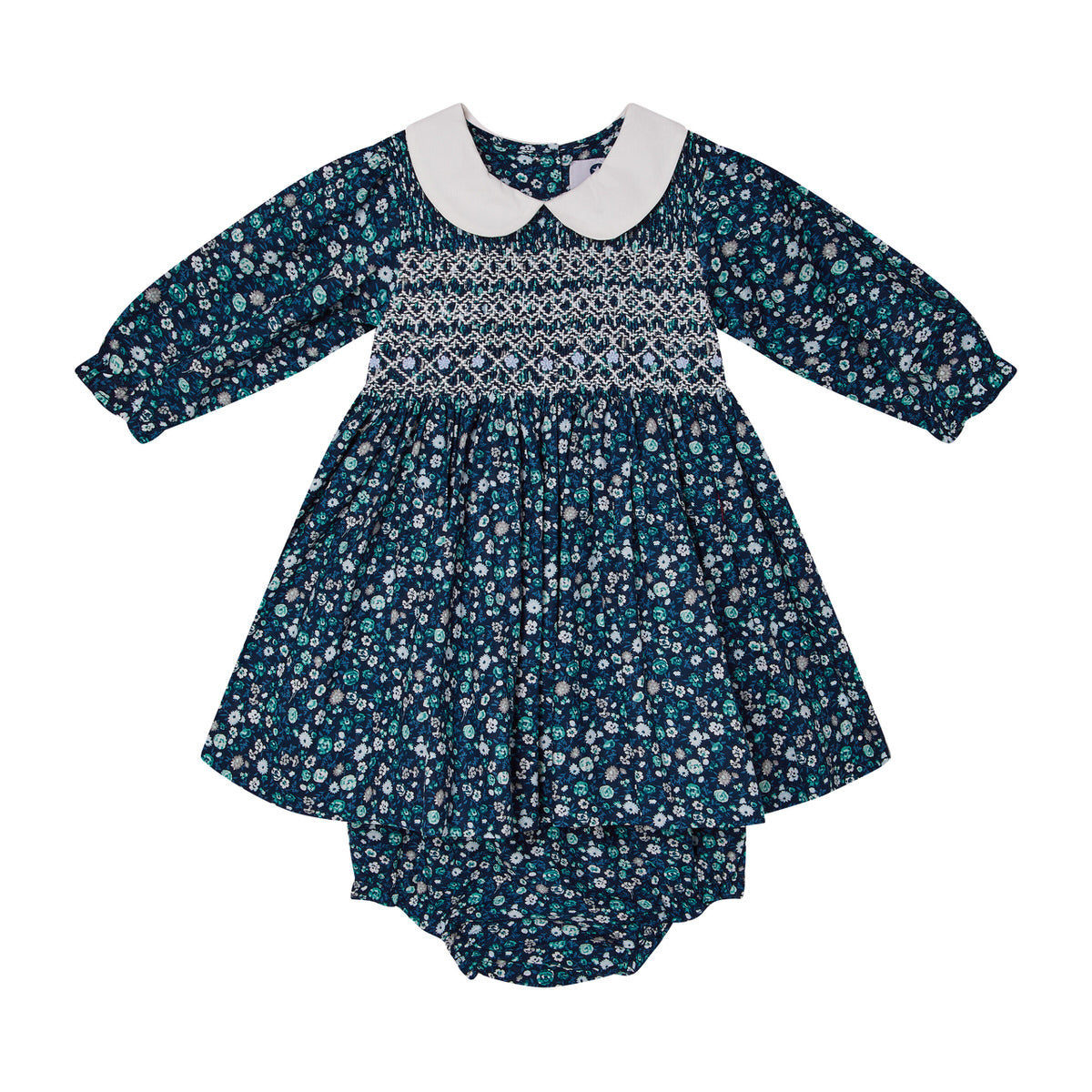 Hand-Smocked Baby Dress -LARA