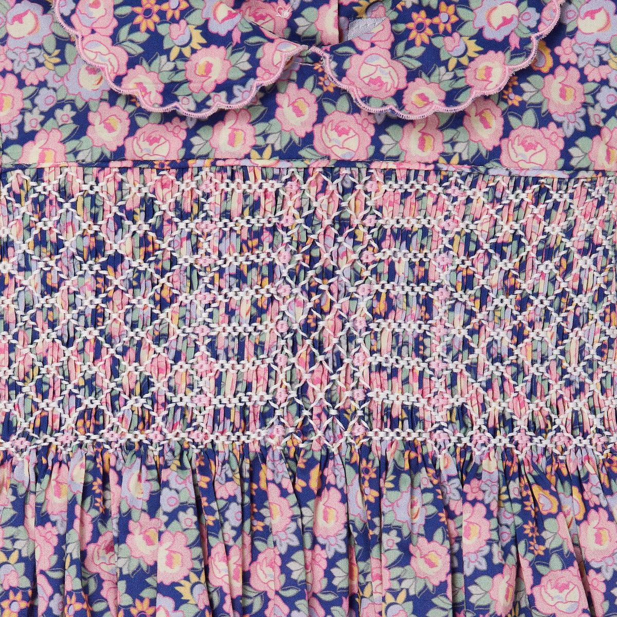 Hand-Smocked Baby Dress -MARIN