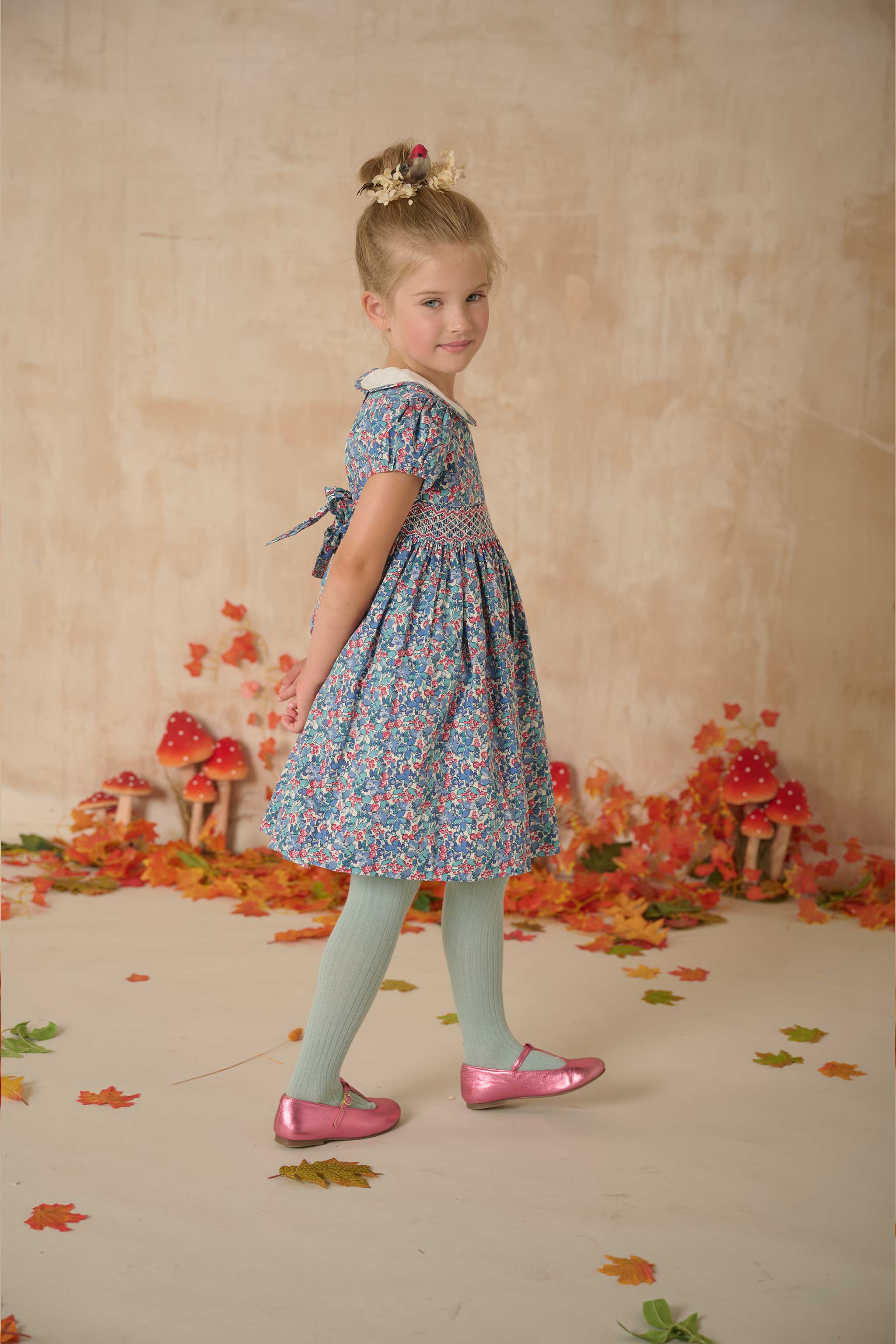 Hand-Smocked Girls Dress - Martha
