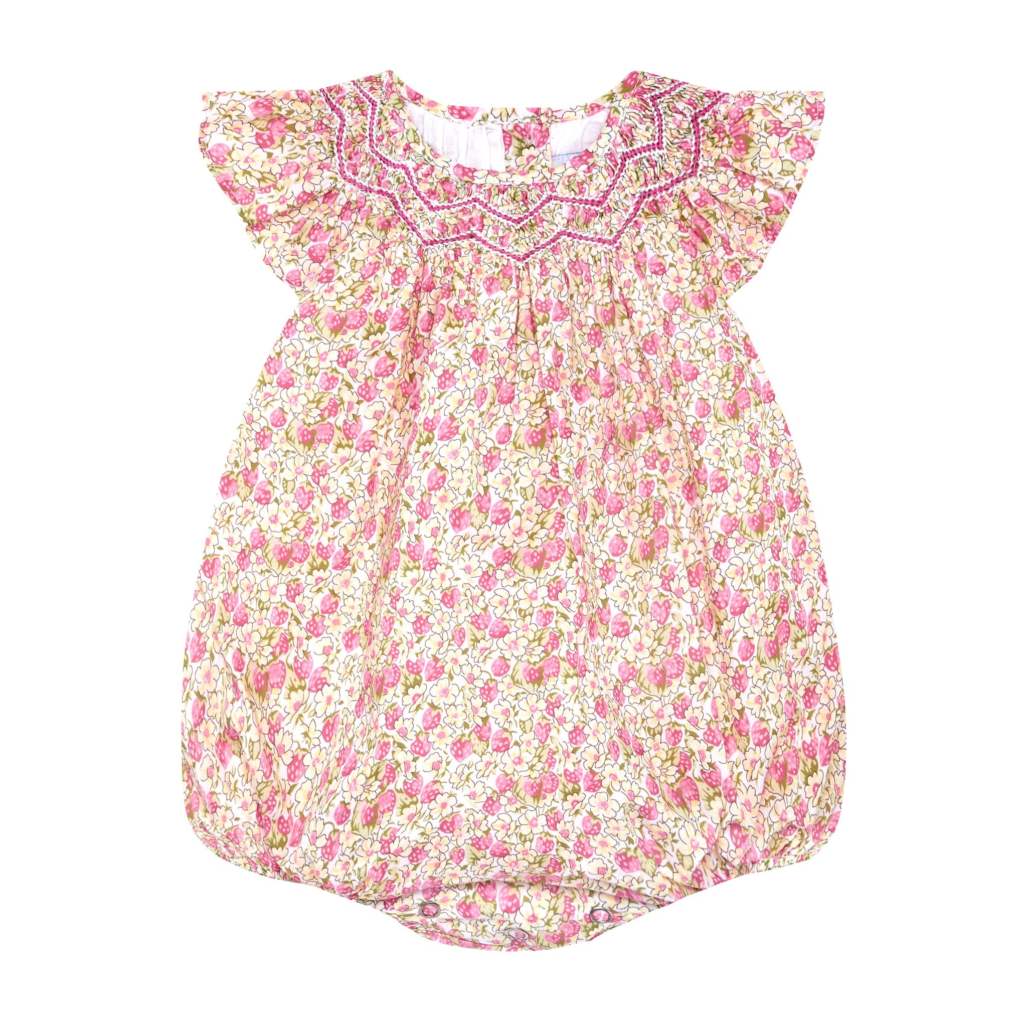 strawberry baby bubble, cotton, front