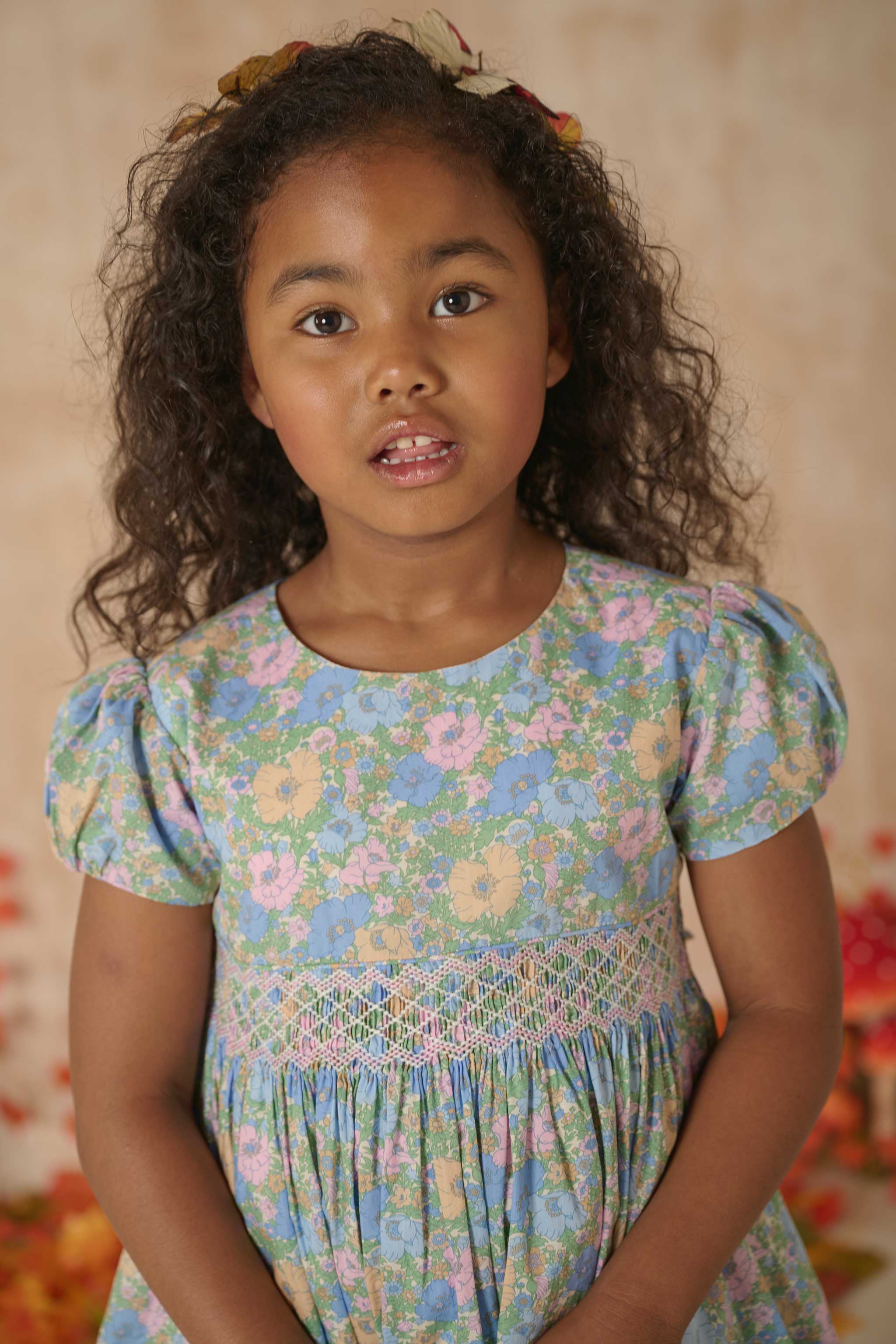 Hand-Smocked Girls Dress - Nola