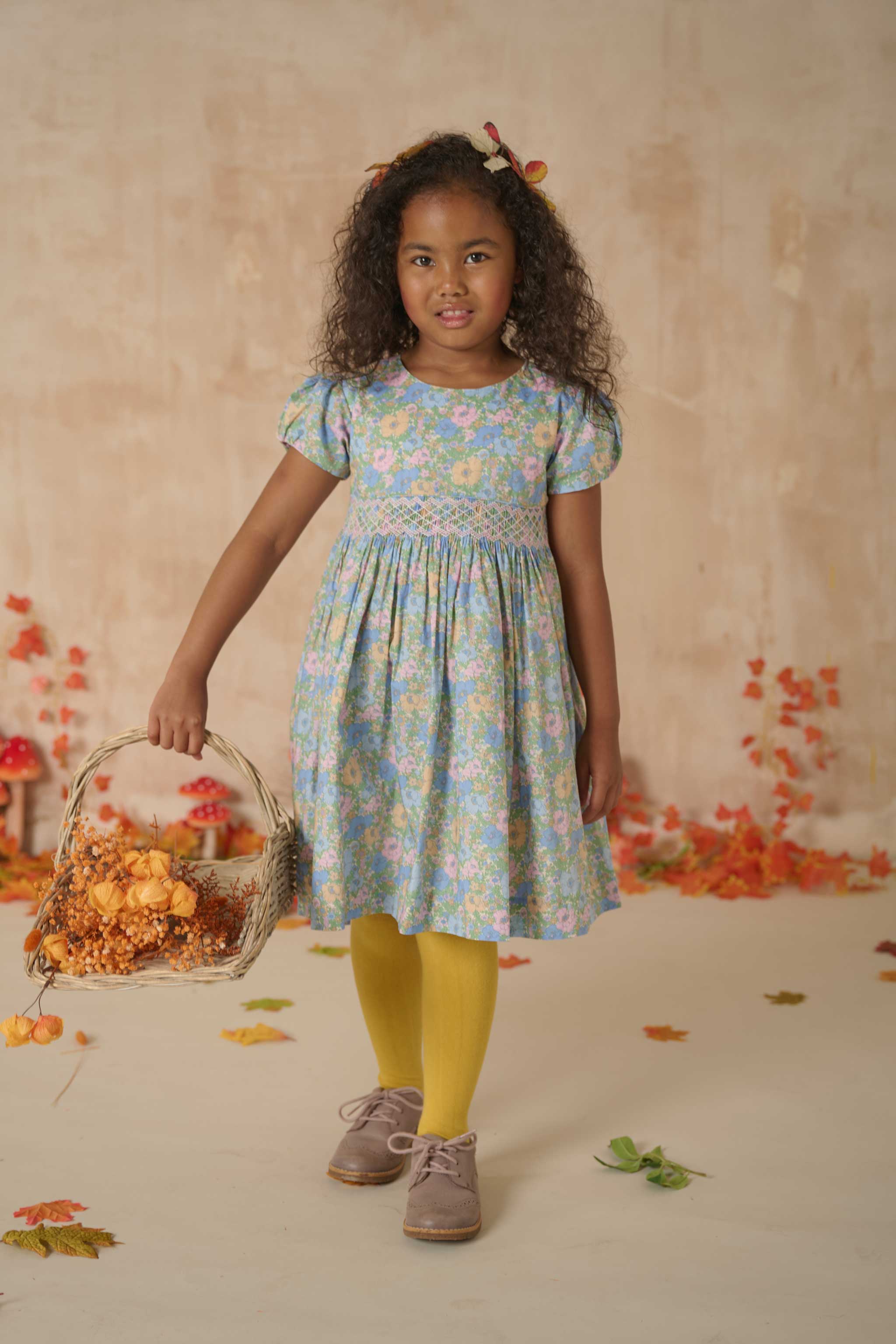 Hand-Smocked Girls Dress - Nola