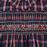 smocking closeup