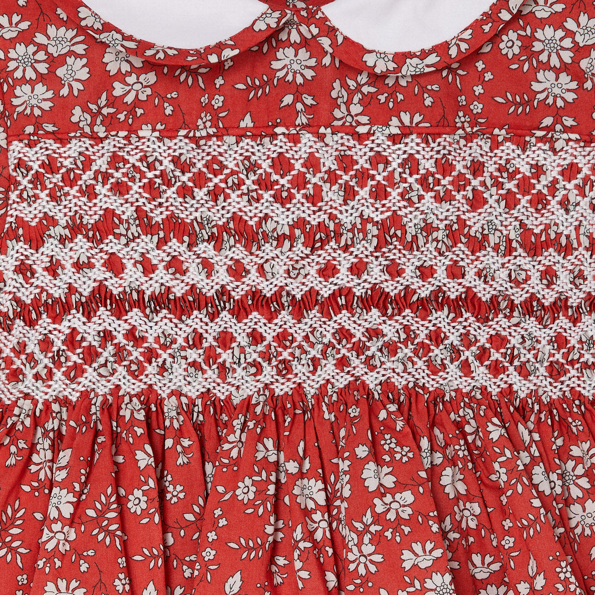 Made with Liberty Fabric:Hand-Smocked Baby Dress - PALOMA