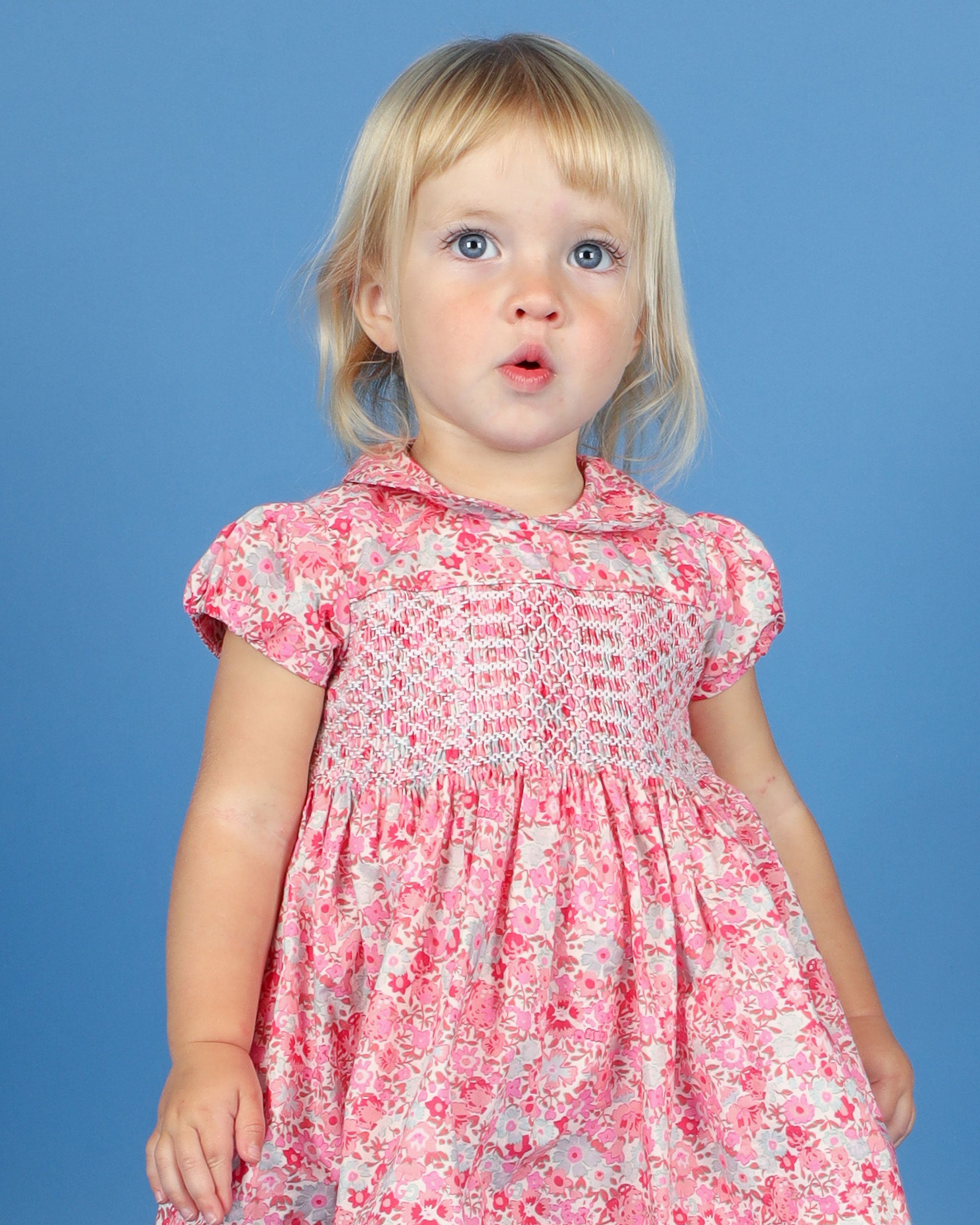 Smocked Baby Dress Pixie 0 3m