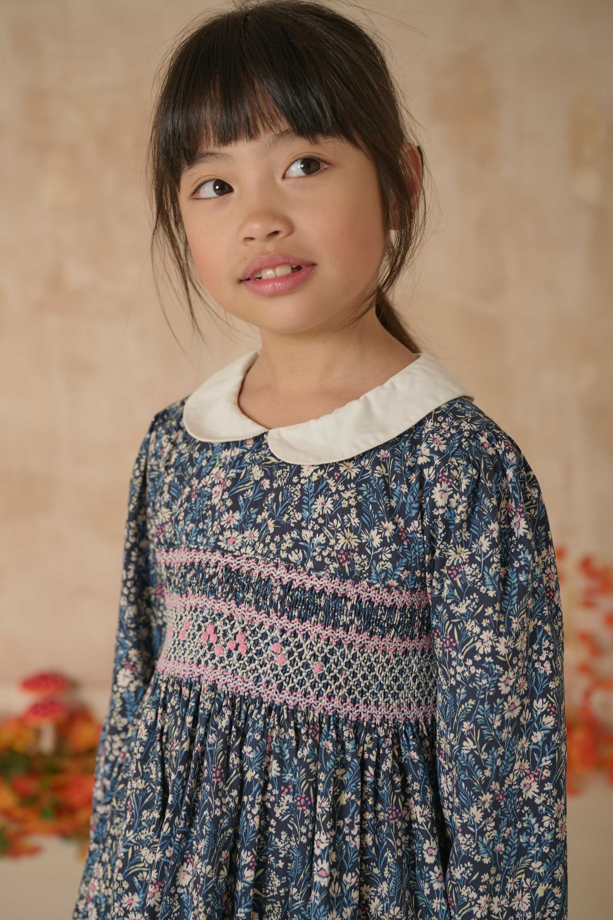 Hand-Smocked Girls Dress - Rhiannon