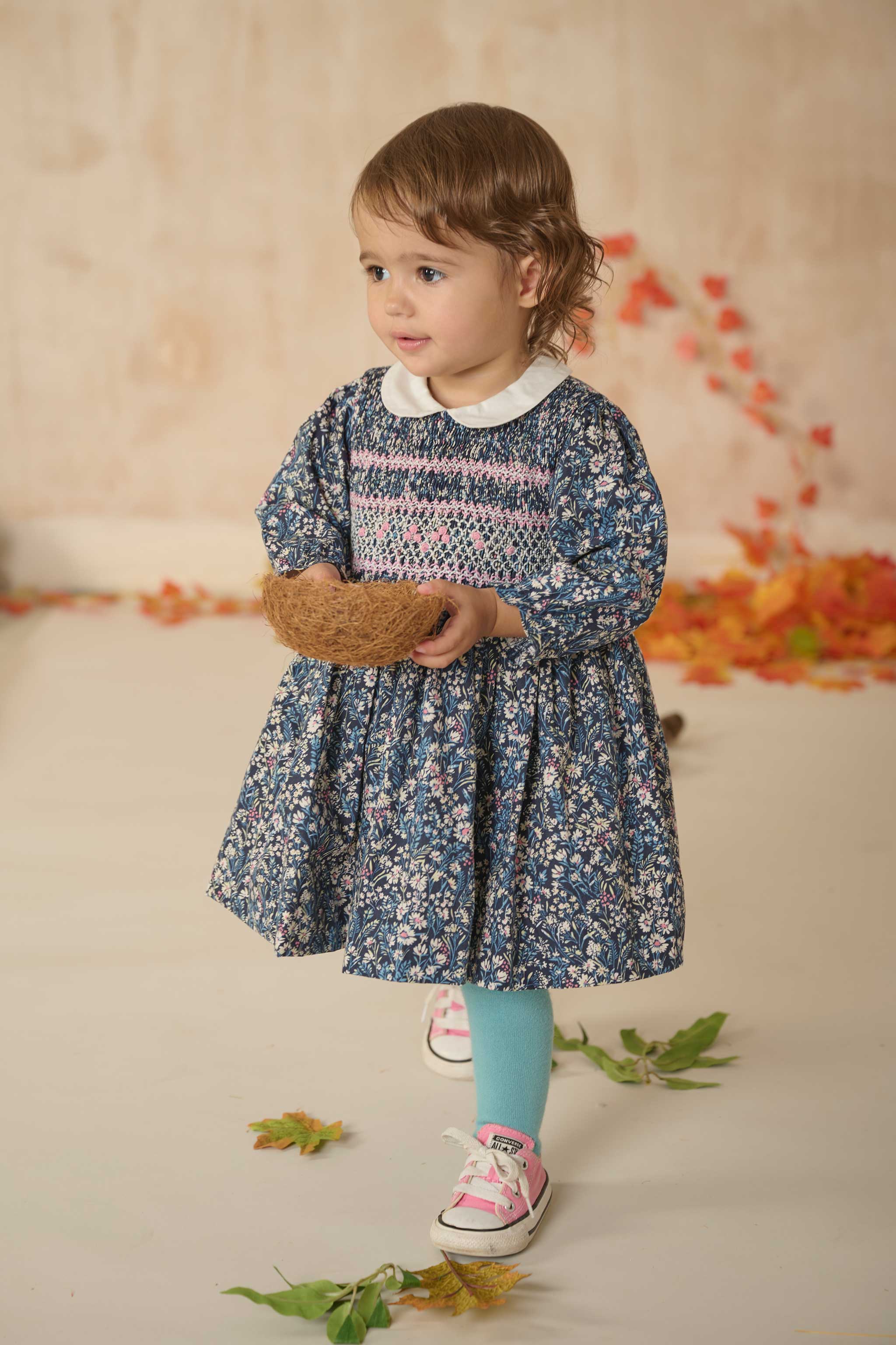 Hand-Smocked Baby Dress - Rosalind