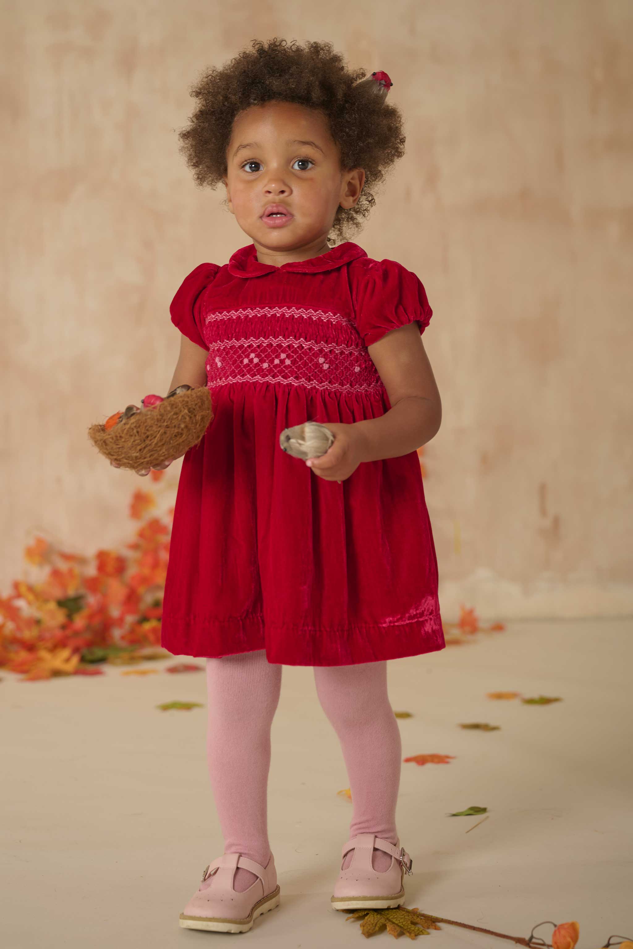 Hand-Smocked Baby Dress - Samira