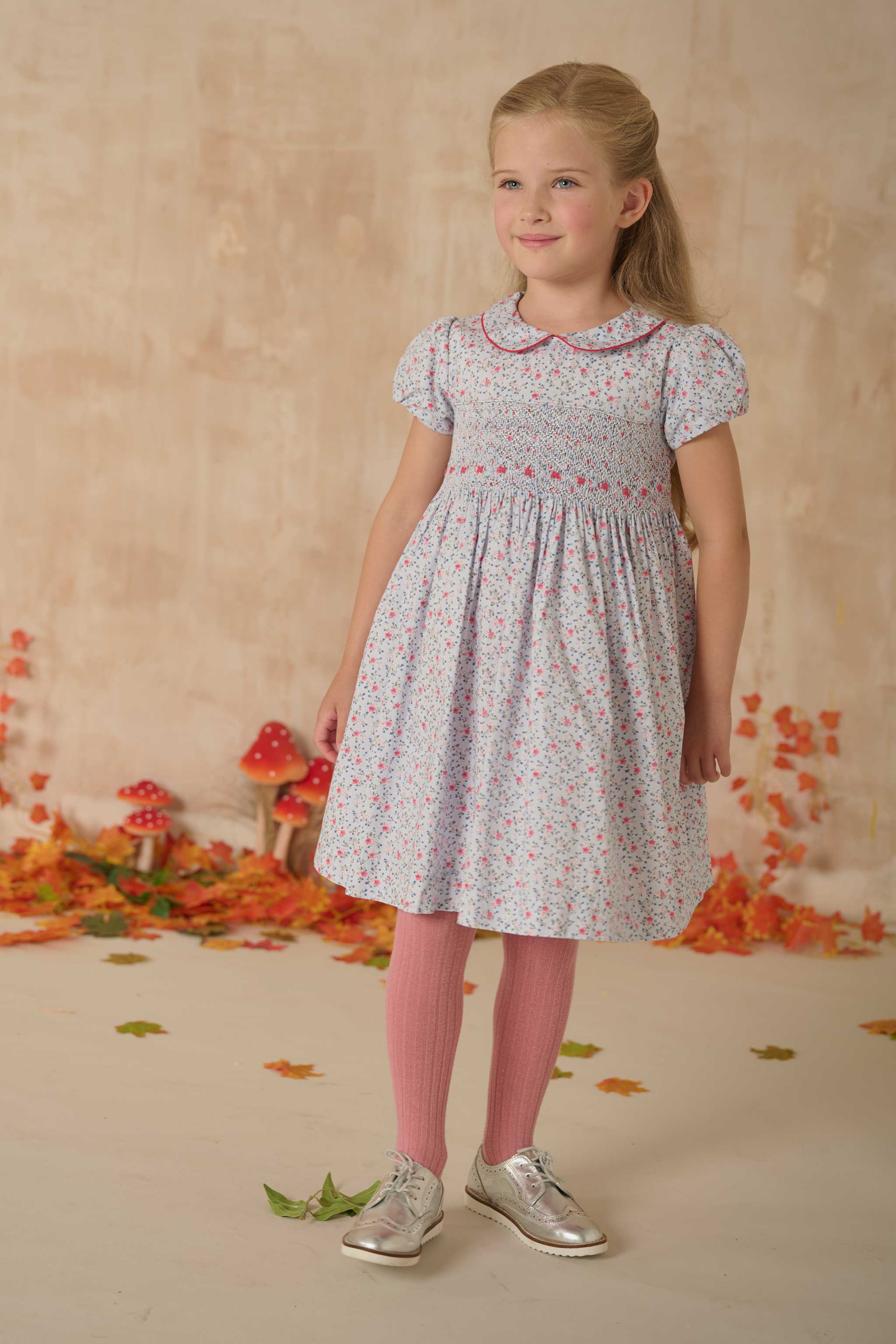 Hand-Smocked Girls Dress - Sammie