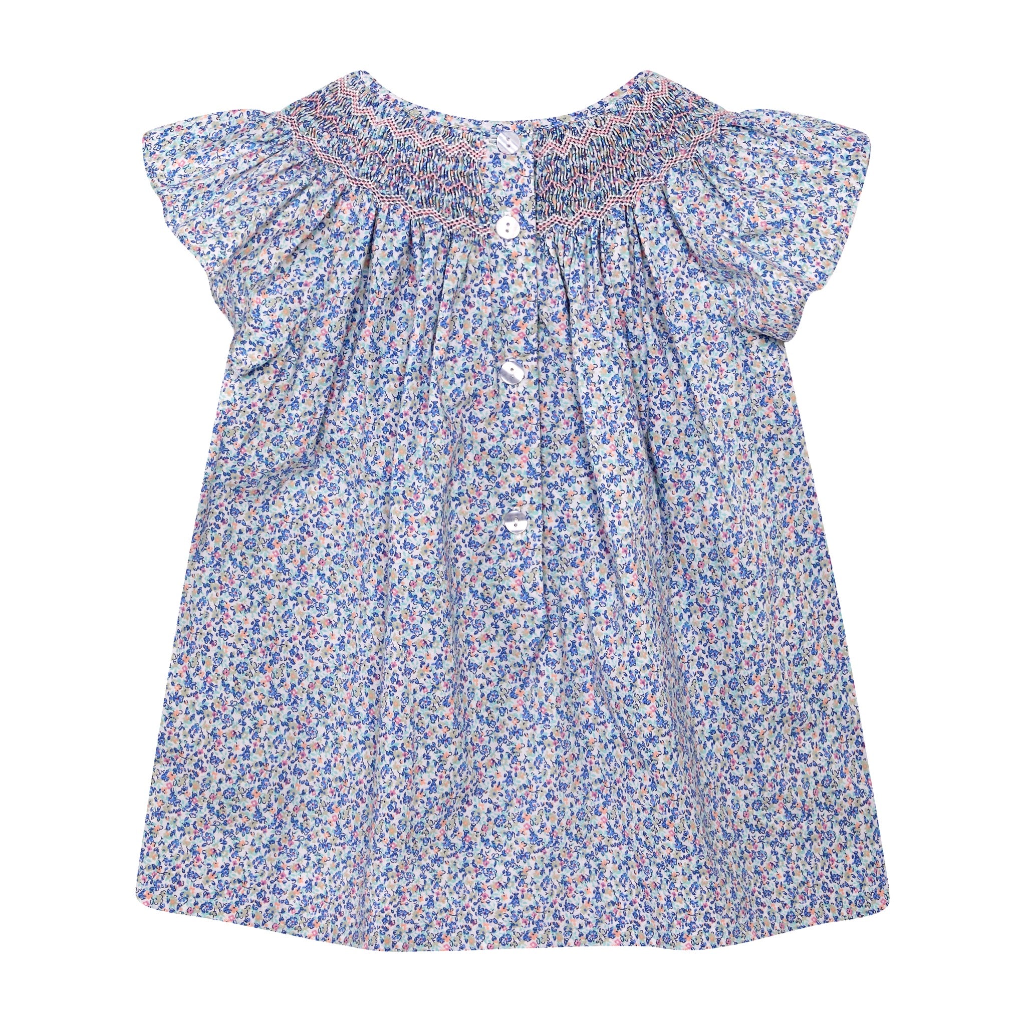 Smocked Girls Blouse - Sienna