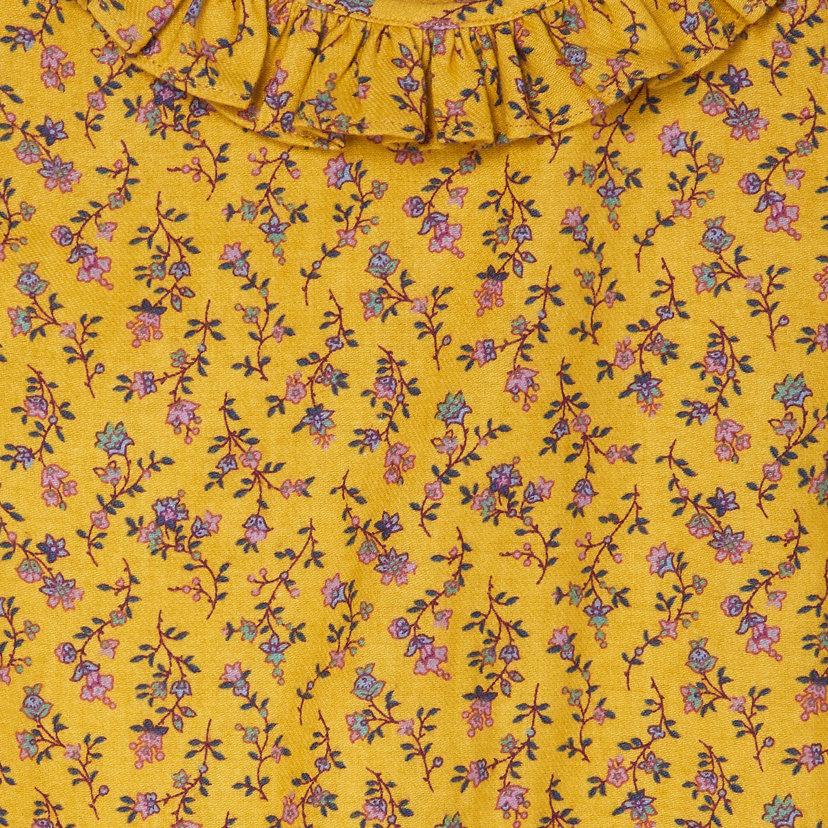 yelow blouse fabric closeup