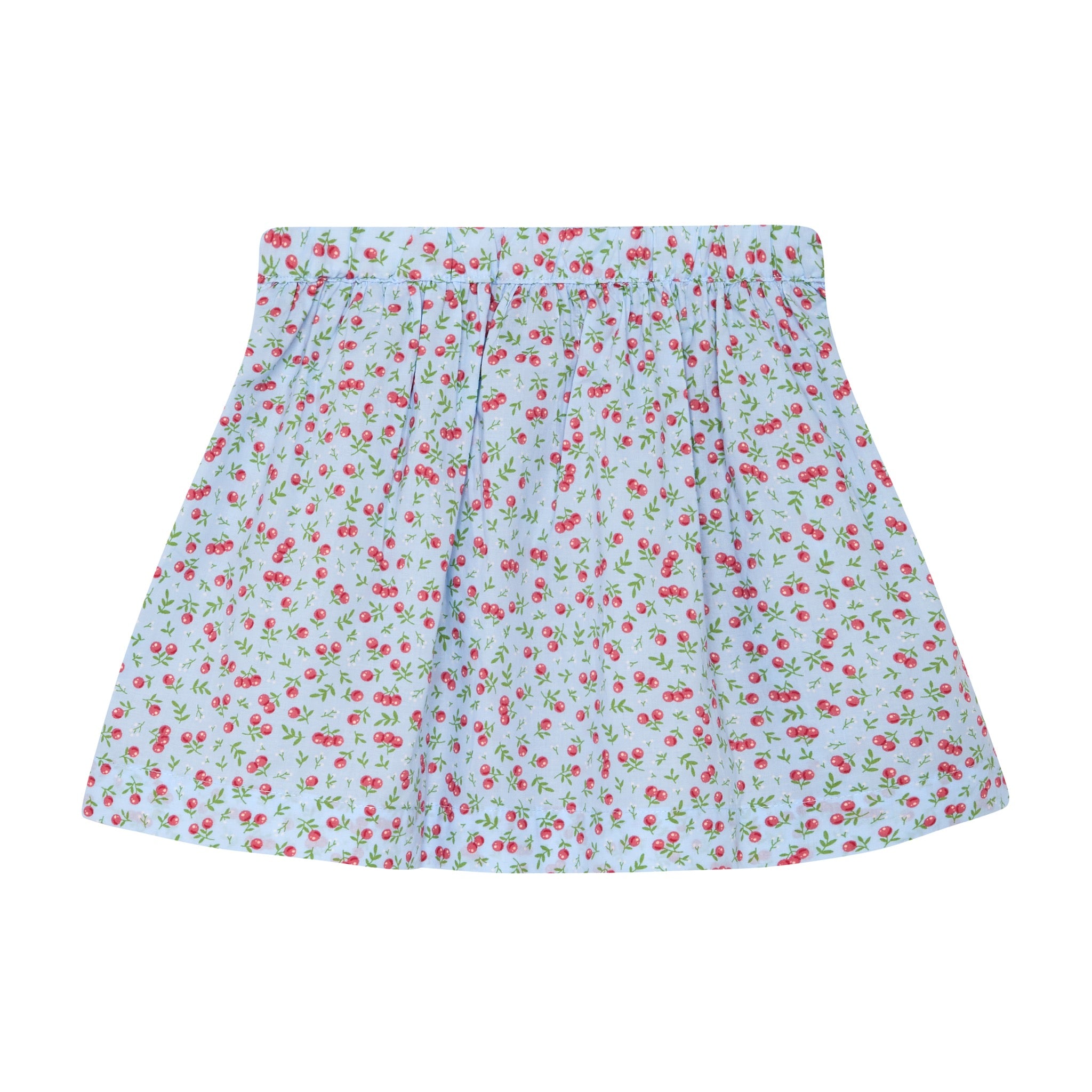 cherry print skirt, back