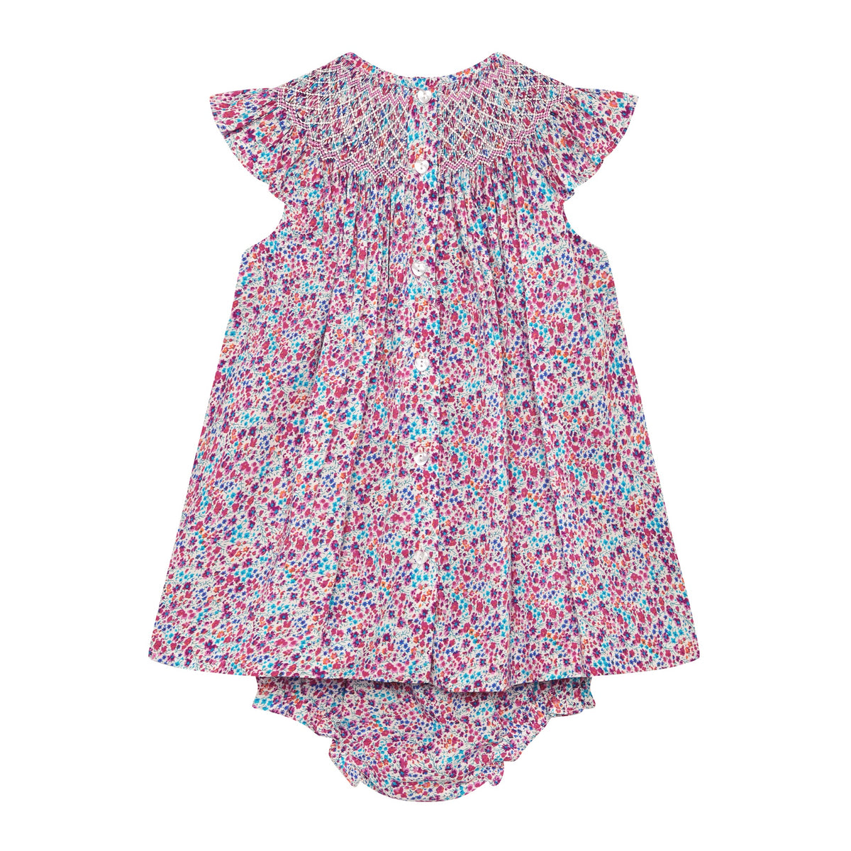 Hand-Smocked Baby Dress - POPPY