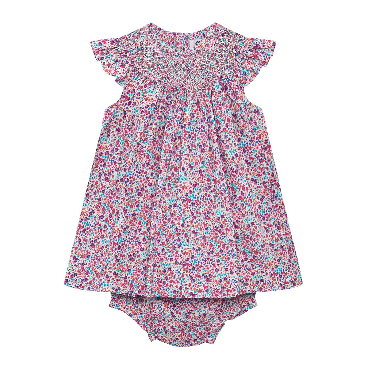 Hand-Smocked Baby Dress - POPPY