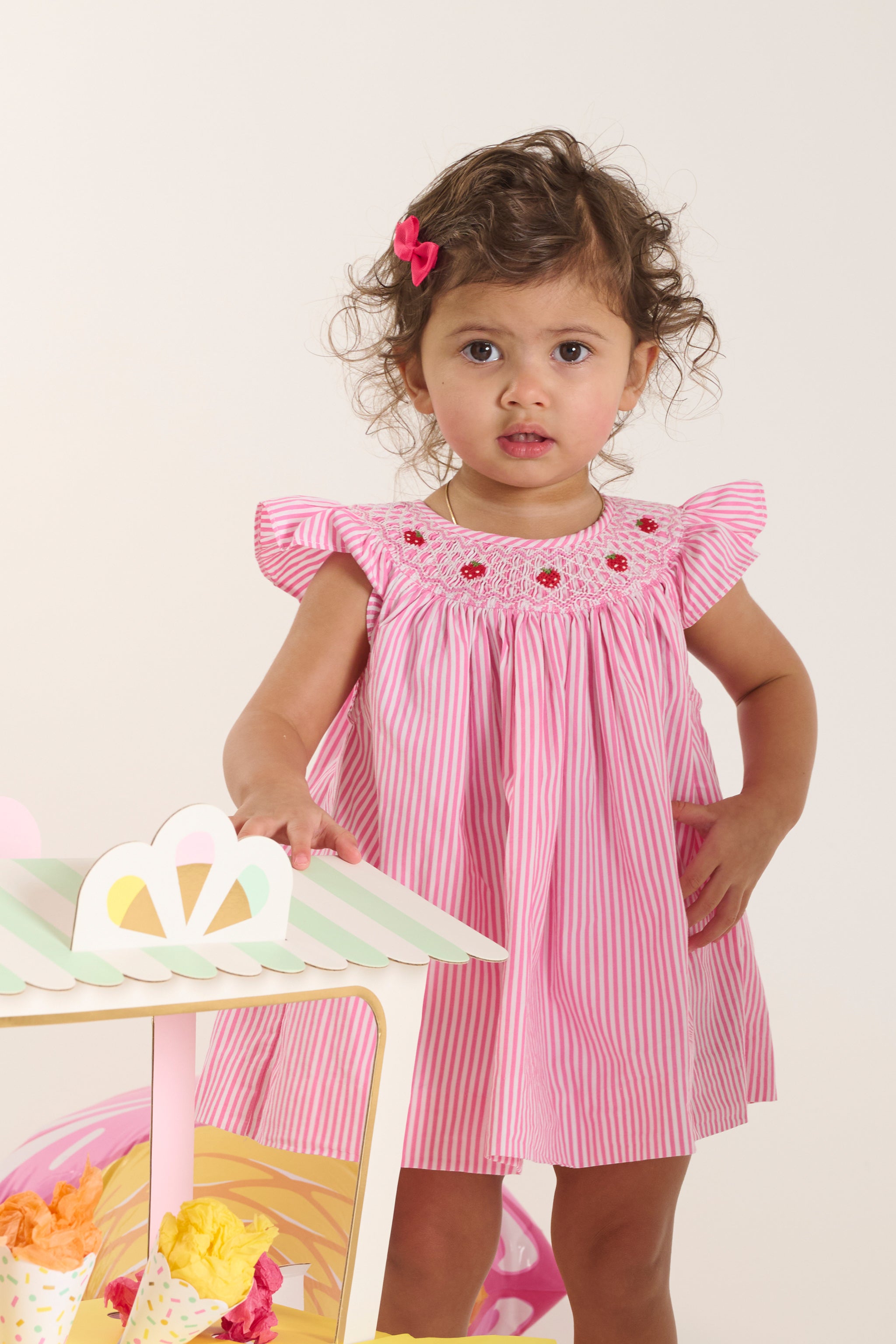 Hand-Smocked Baby Dress - Bebe