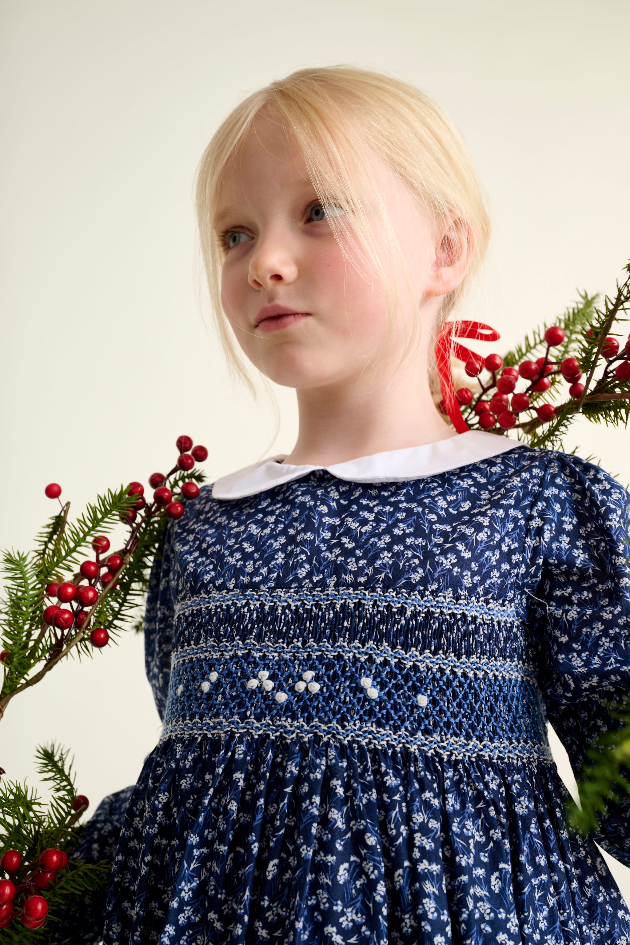 Hand-Smocked Girls Dress - Joan