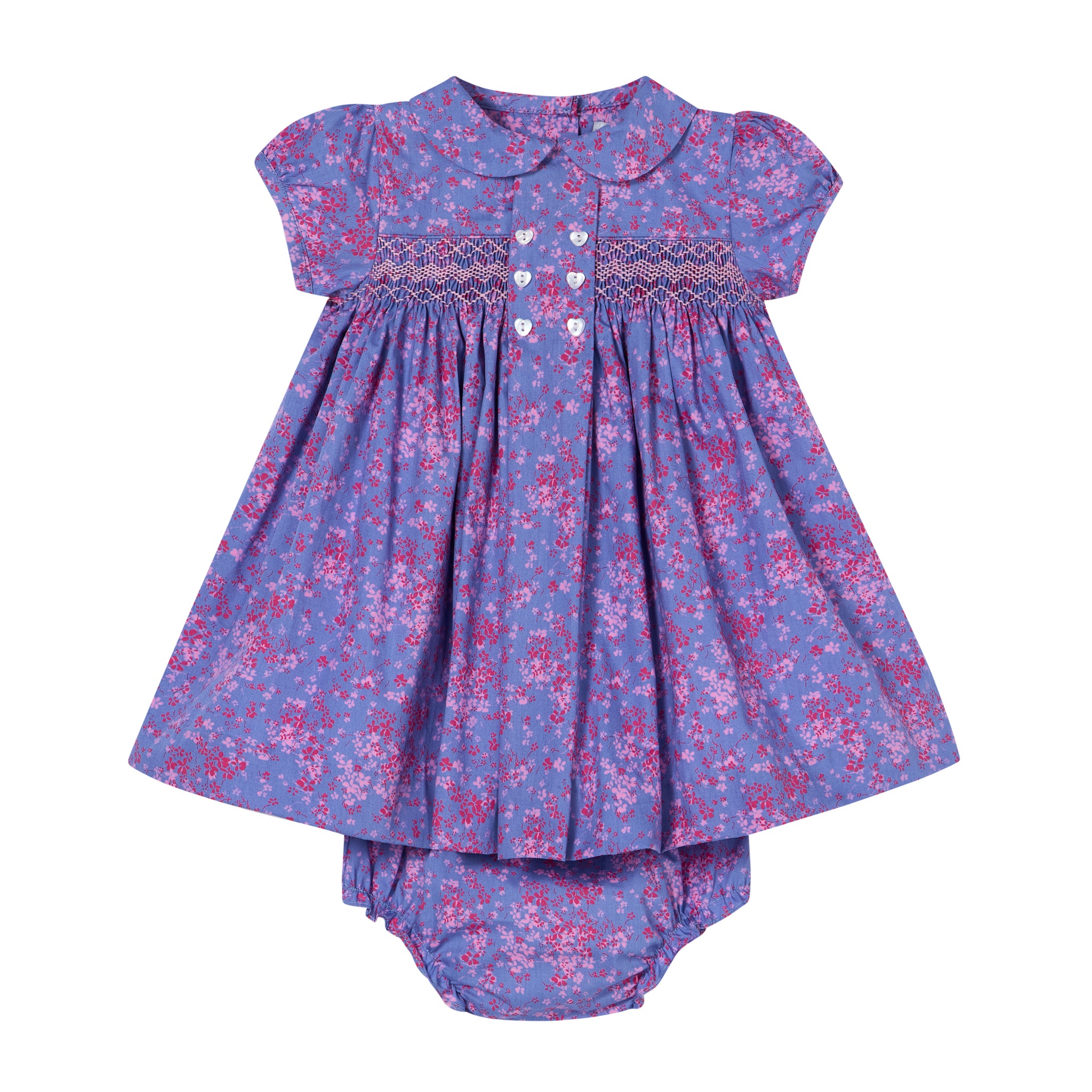 Hand-Smocked Baby Dress - Gabby
