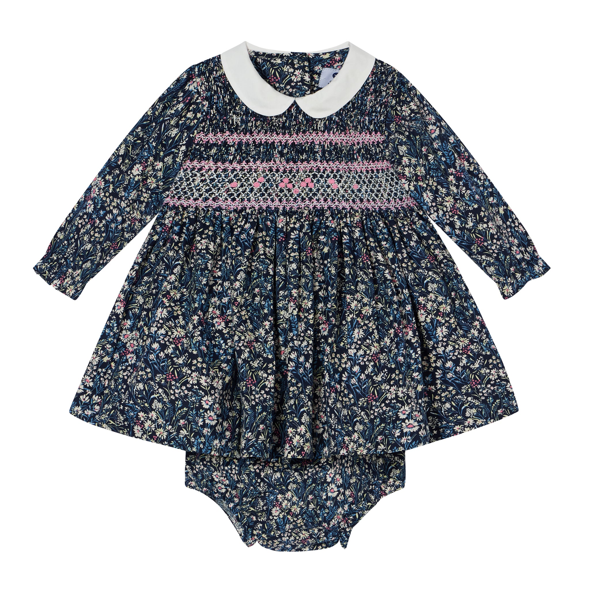Hand-Smocked Baby Dress - Rosalind