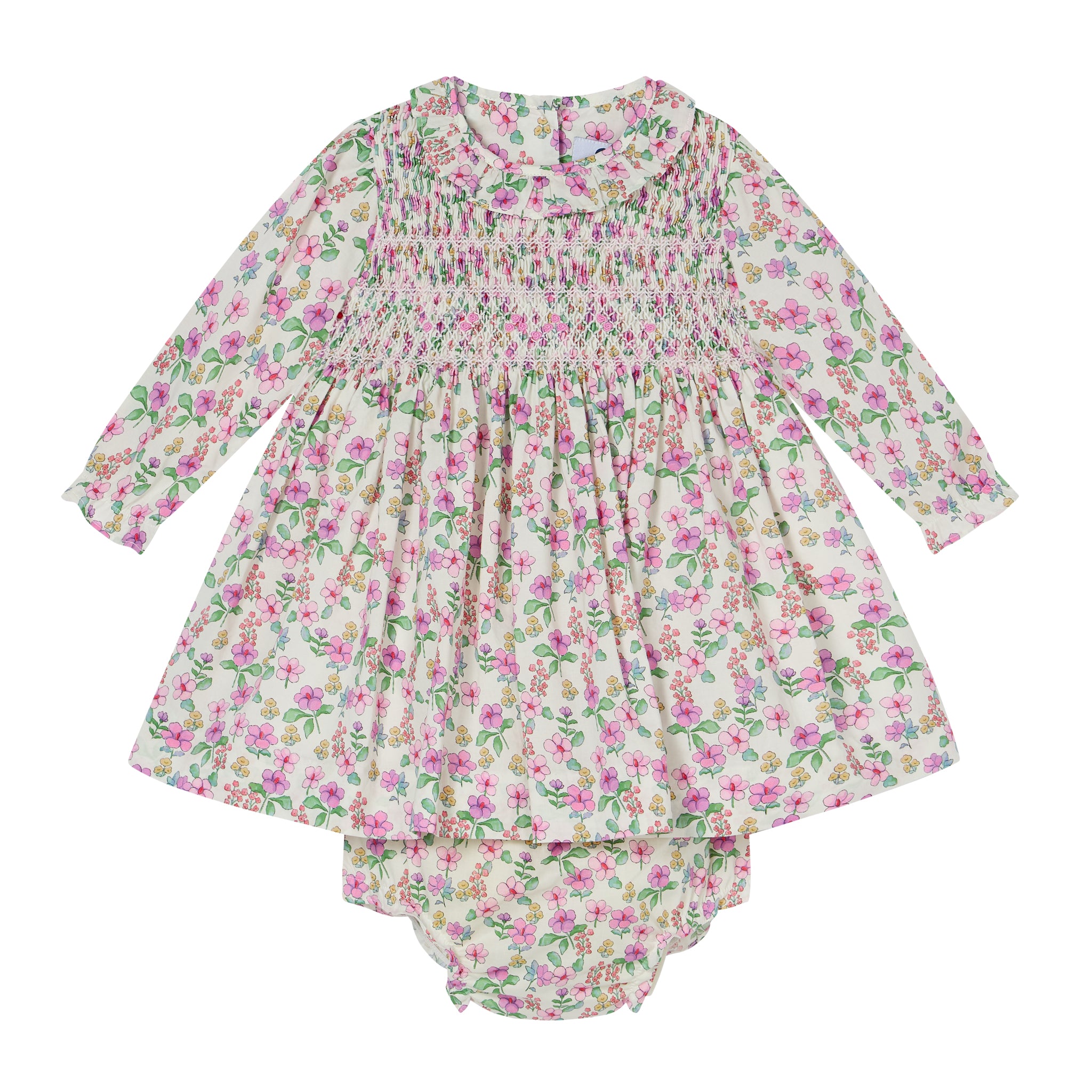 Hand-Smocked Baby Dress - Solaria