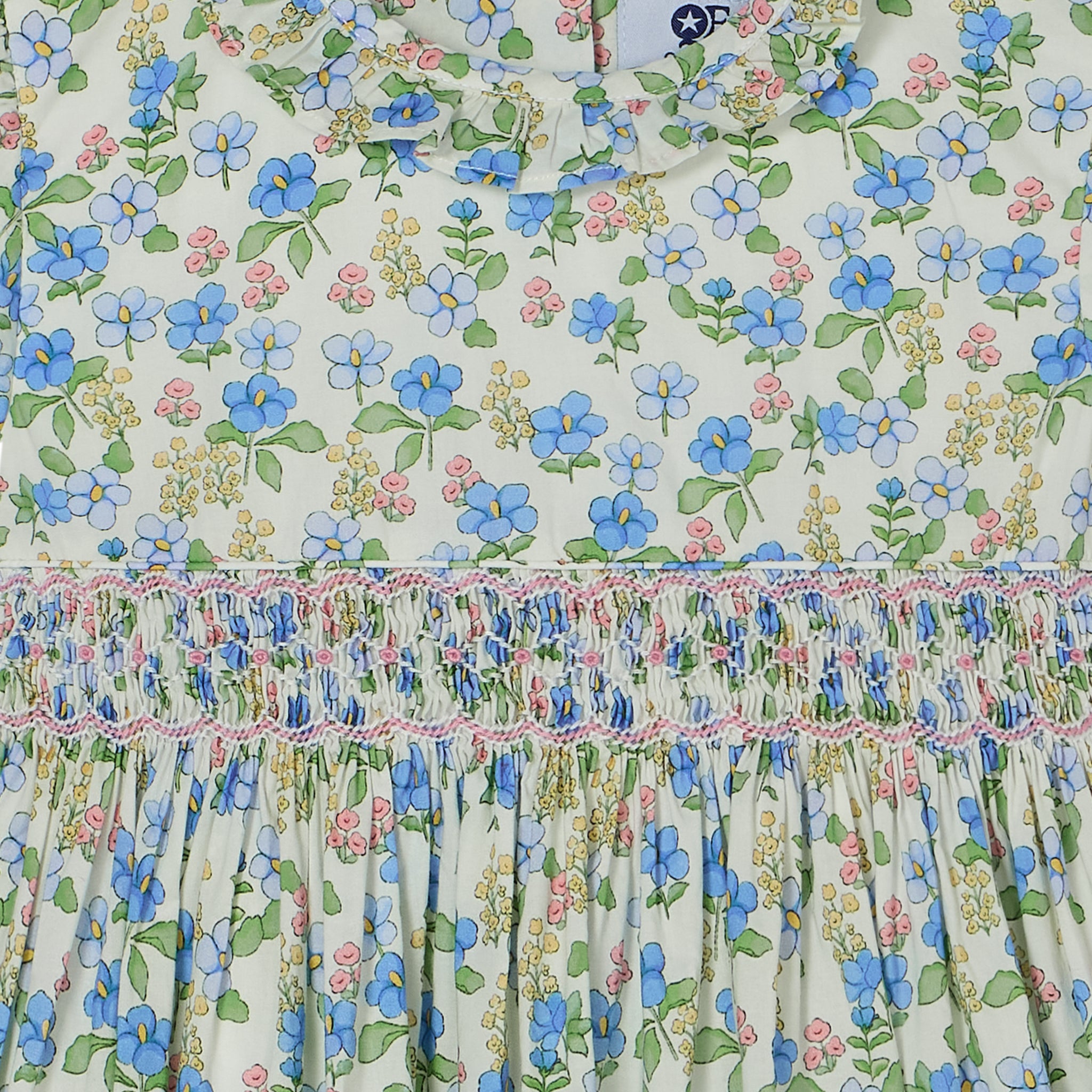 Hand-Smocked Girls Dress - Aurelia