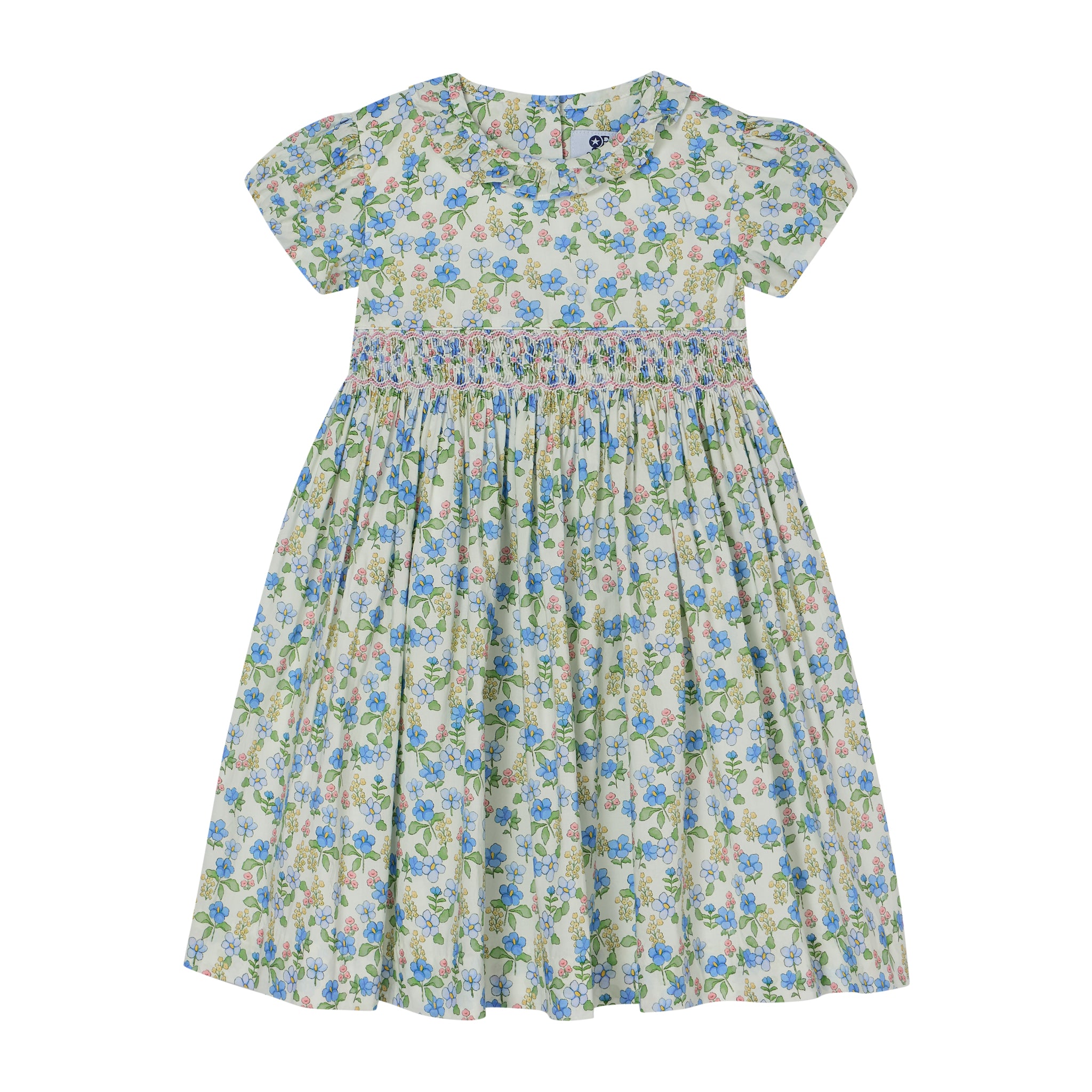 Hand-Smocked Girls Dress - Aurelia