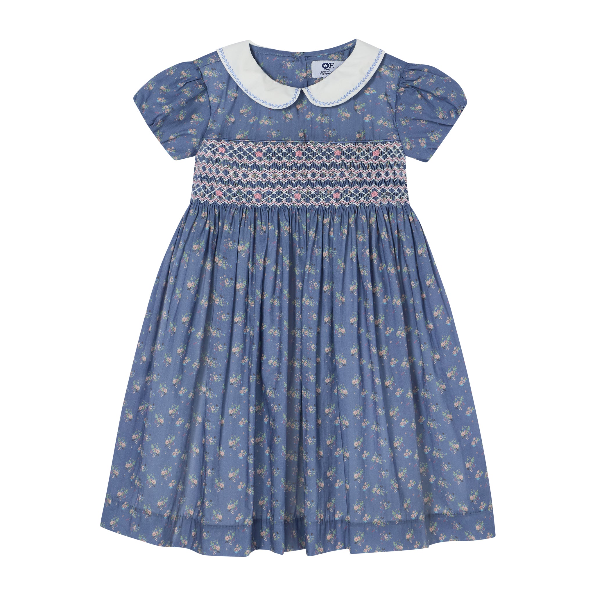 Hand-Smocked Girls Dress - Derin