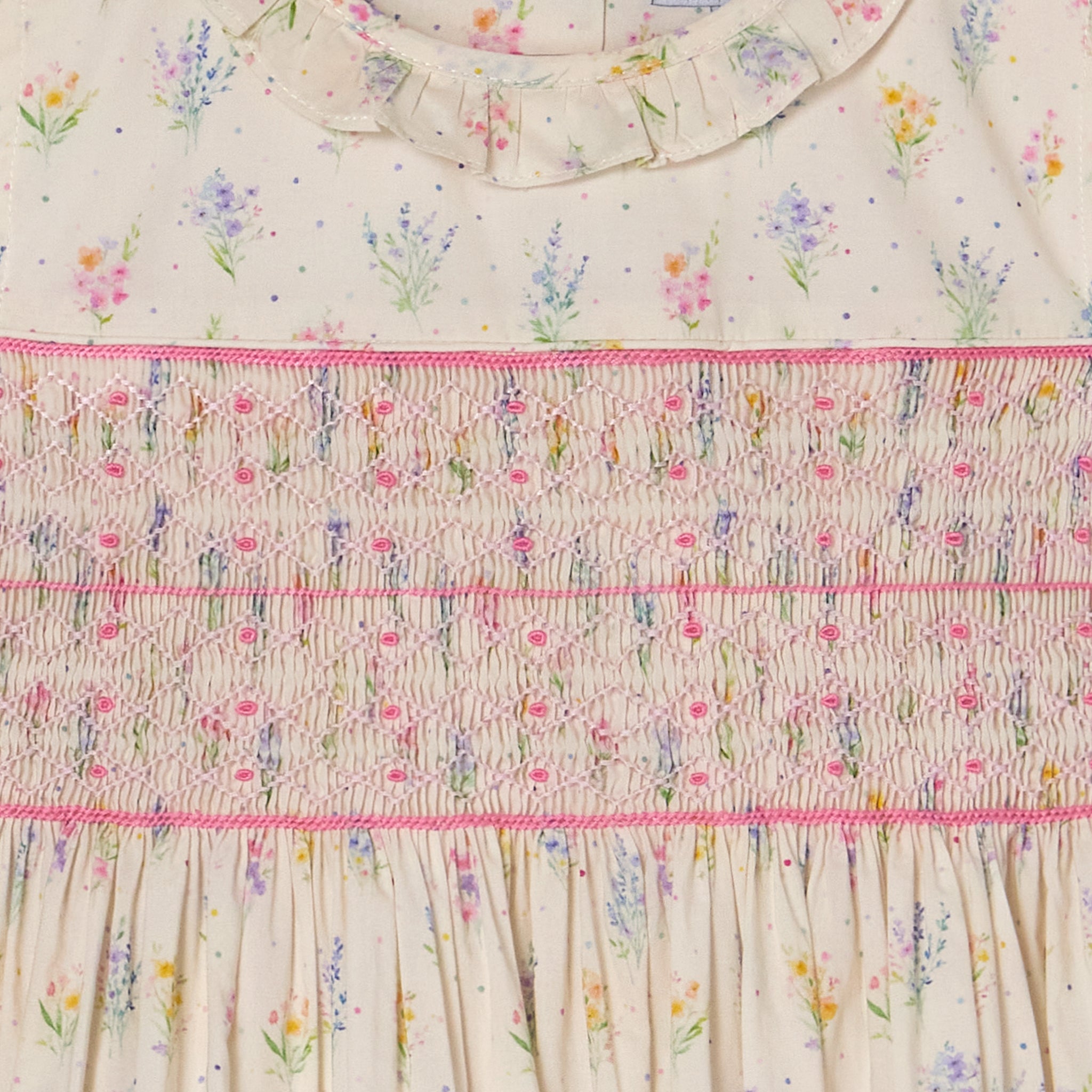 Hand-Smocked Girls Dress - Kacey