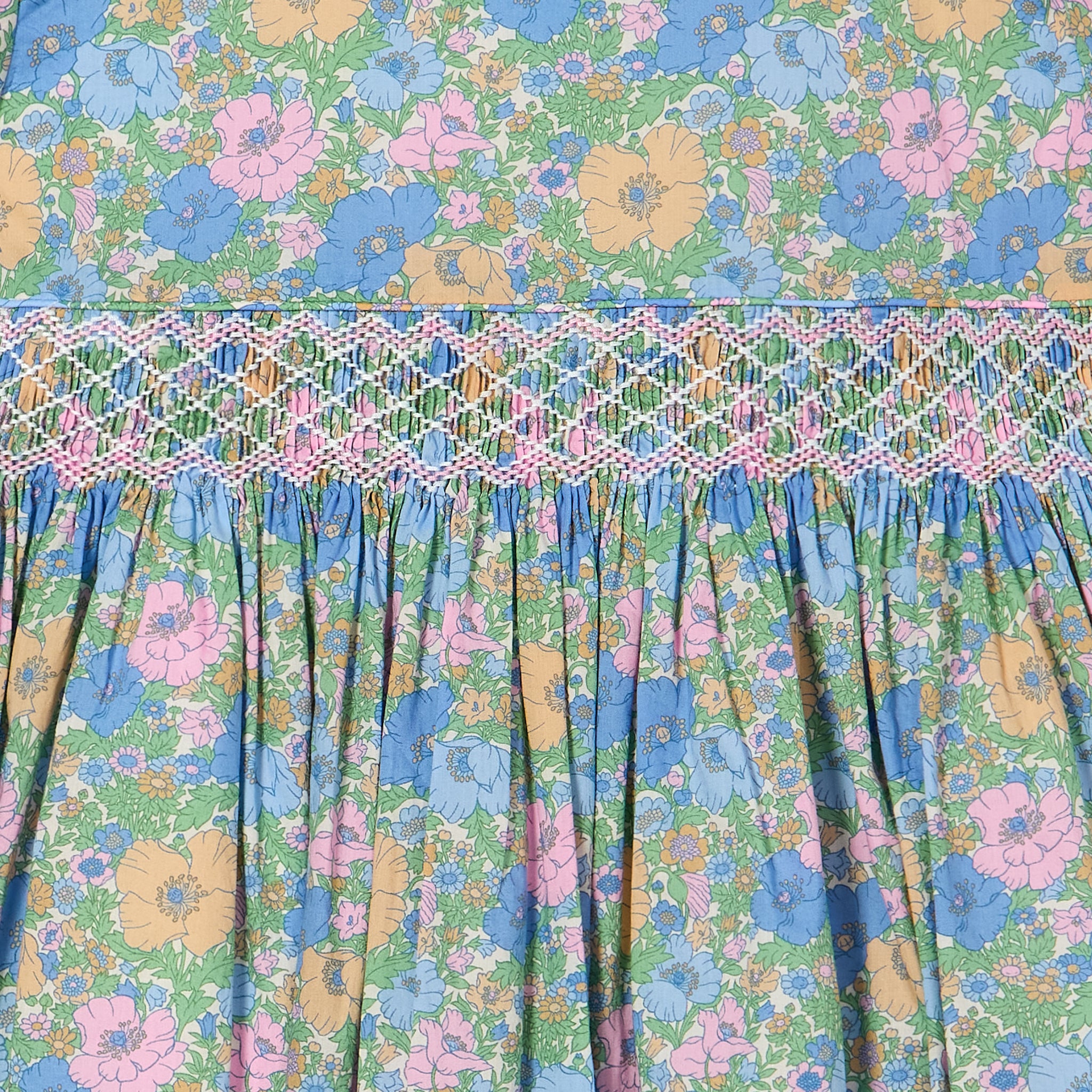 Hand-Smocked Girls Dress - Nola