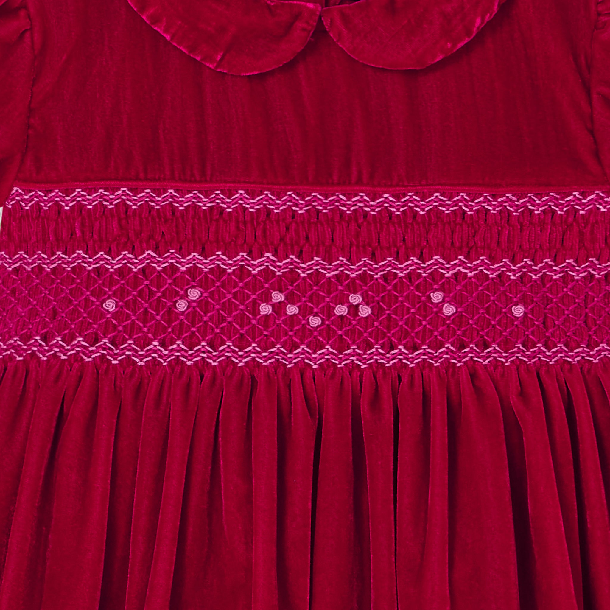 Hand-Smocked Girls Dress - Solange