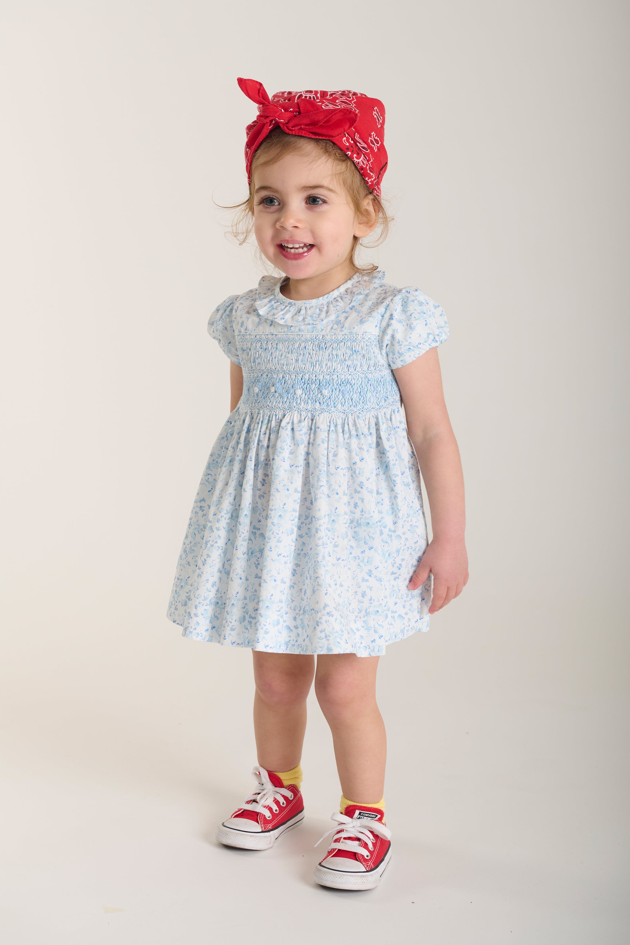 Hand-Smocked Baby Dress - Chiara