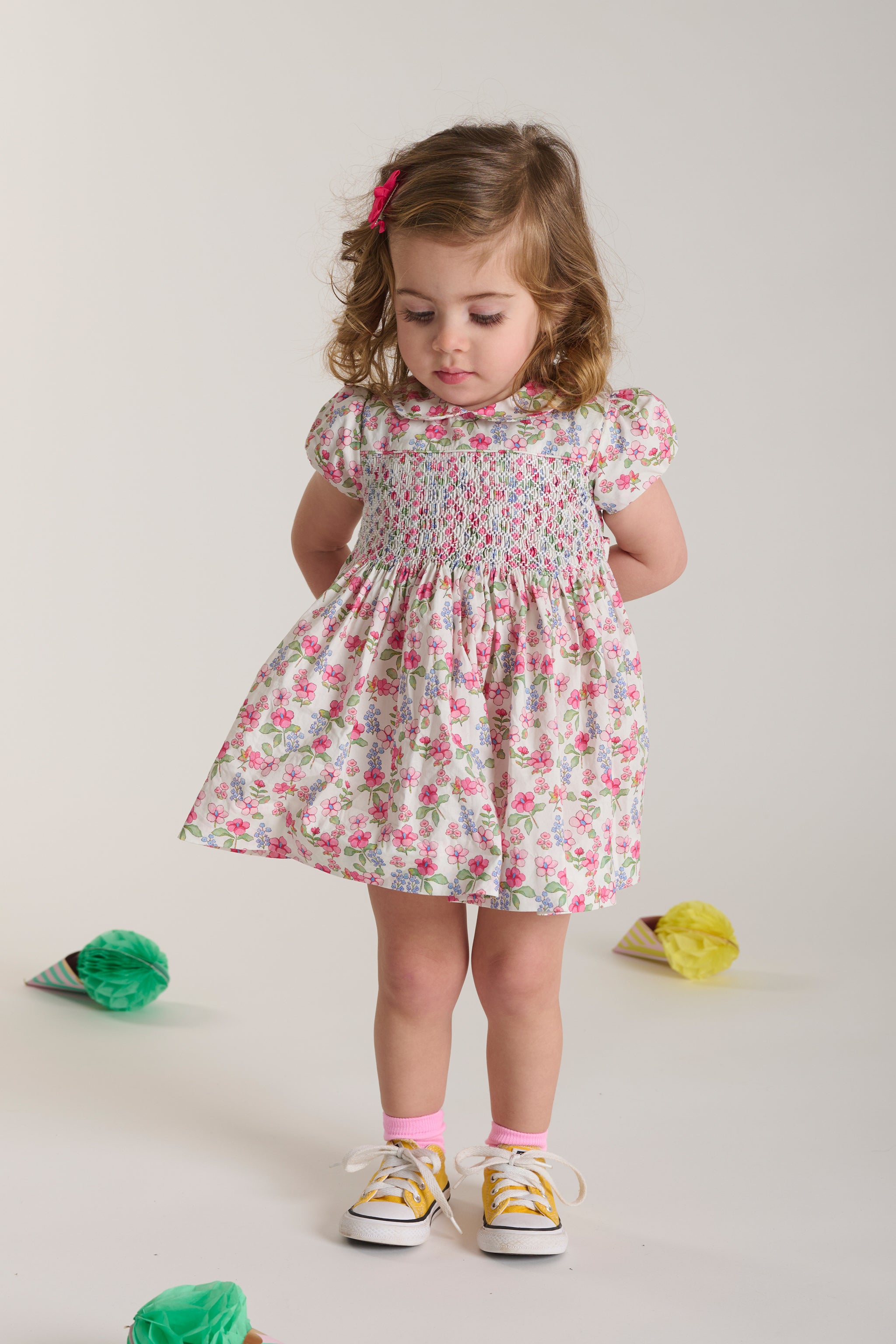 Hand-Smocked Baby Dress - Hillary