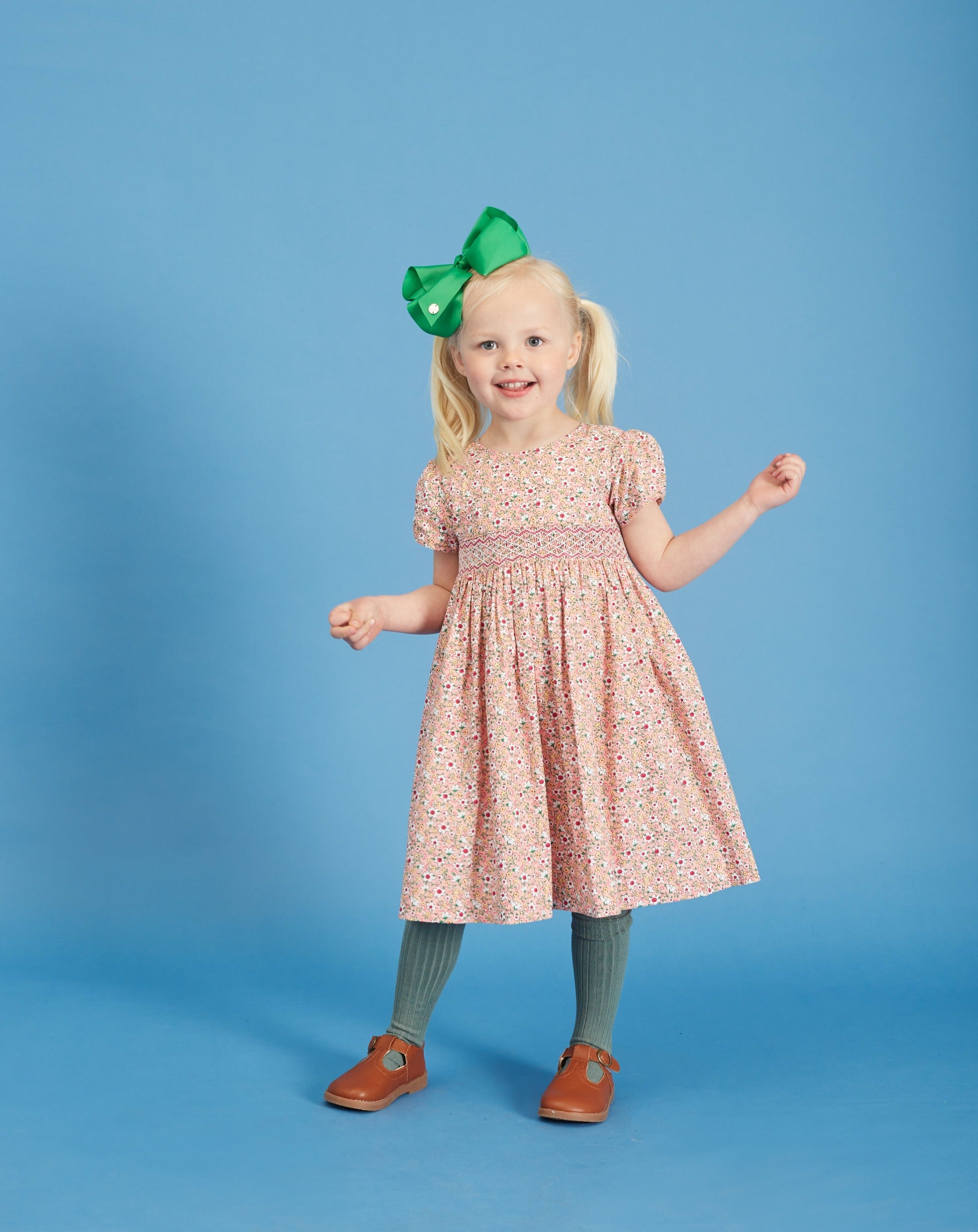 Girls Smocked Dress - Adina – Question Everything London