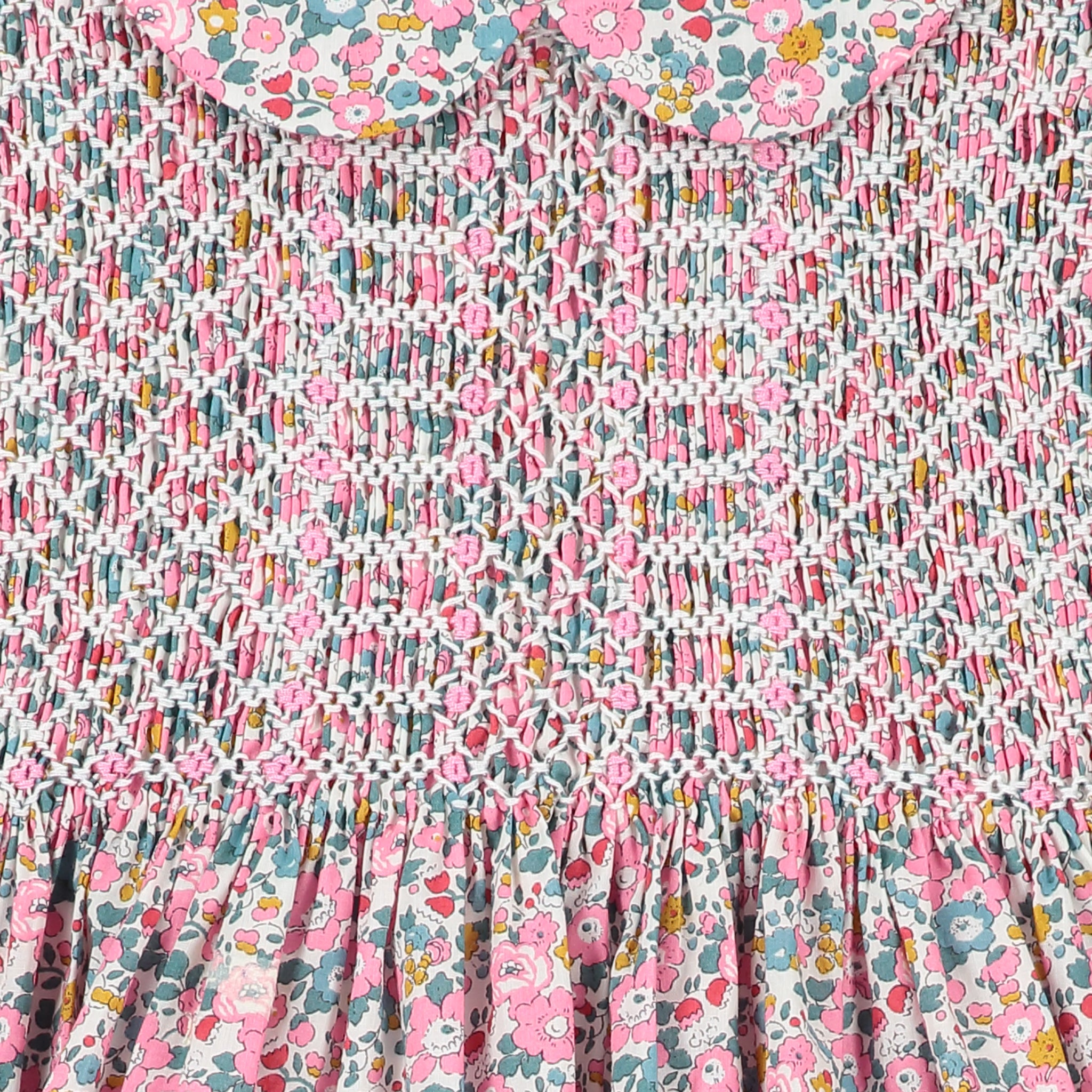 smocking close-up