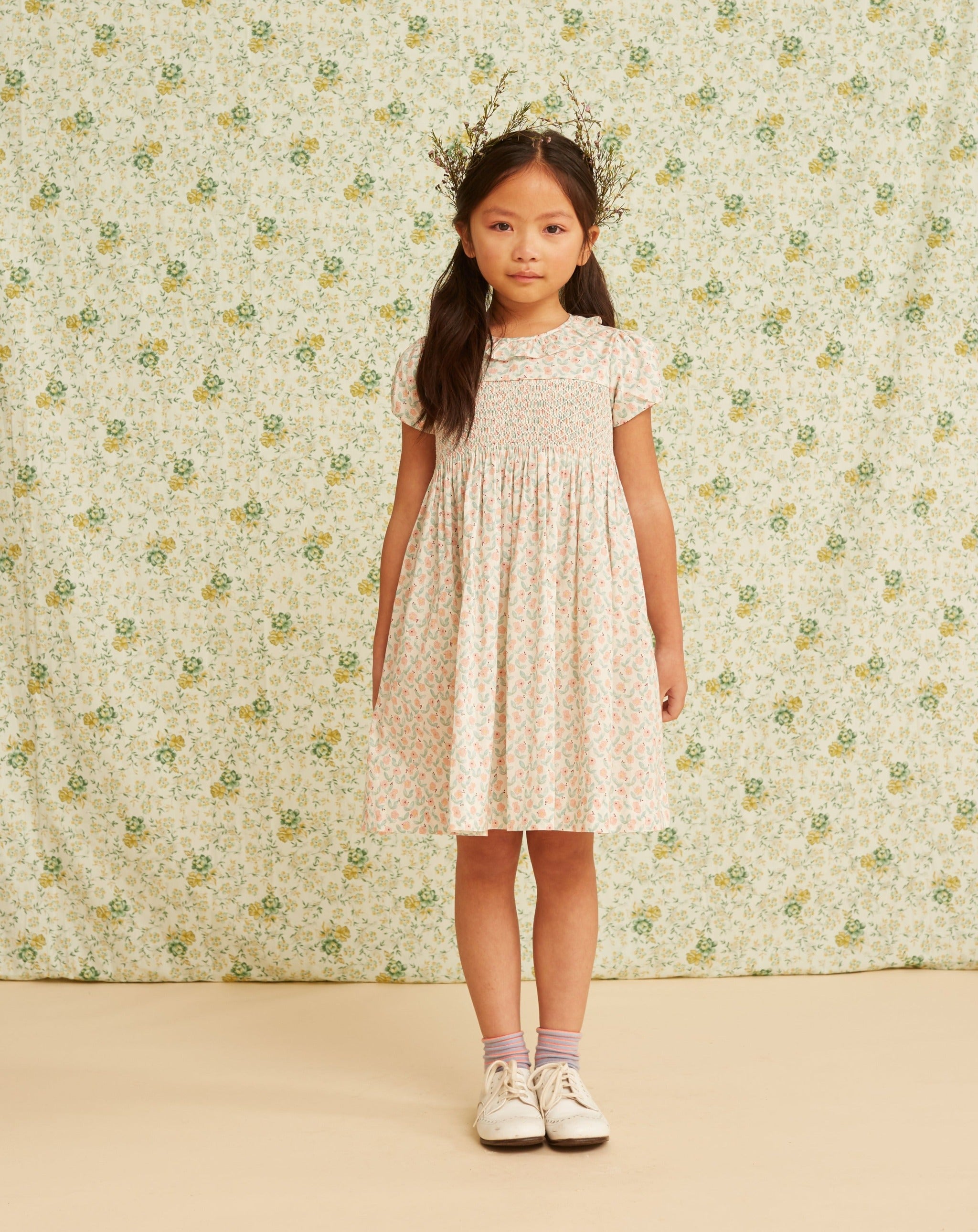 girl in smocked dress 