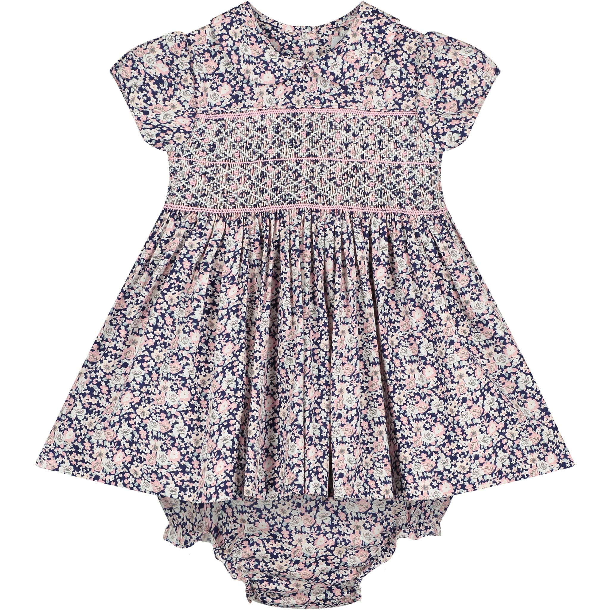 baby smock dress, floral