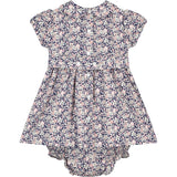 hand-smocked baby dress, back