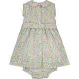 Liberty Print Baby Dress, hand-smocked, front