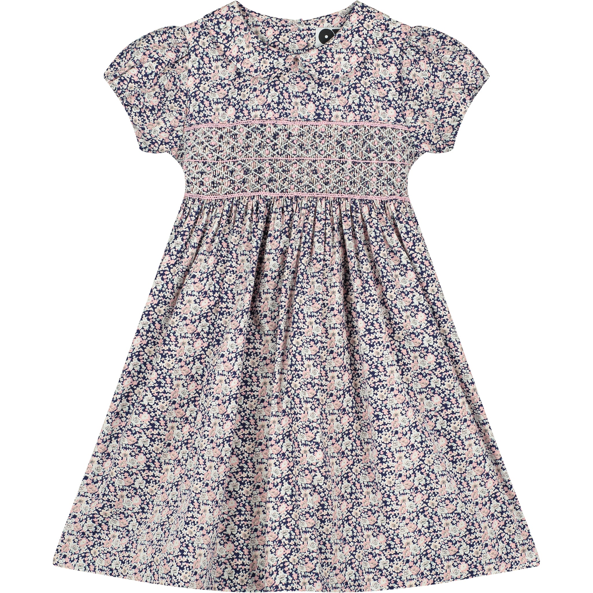 hand-smocked girls dress, front