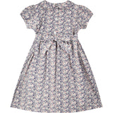 hand-smocked girls dress, back